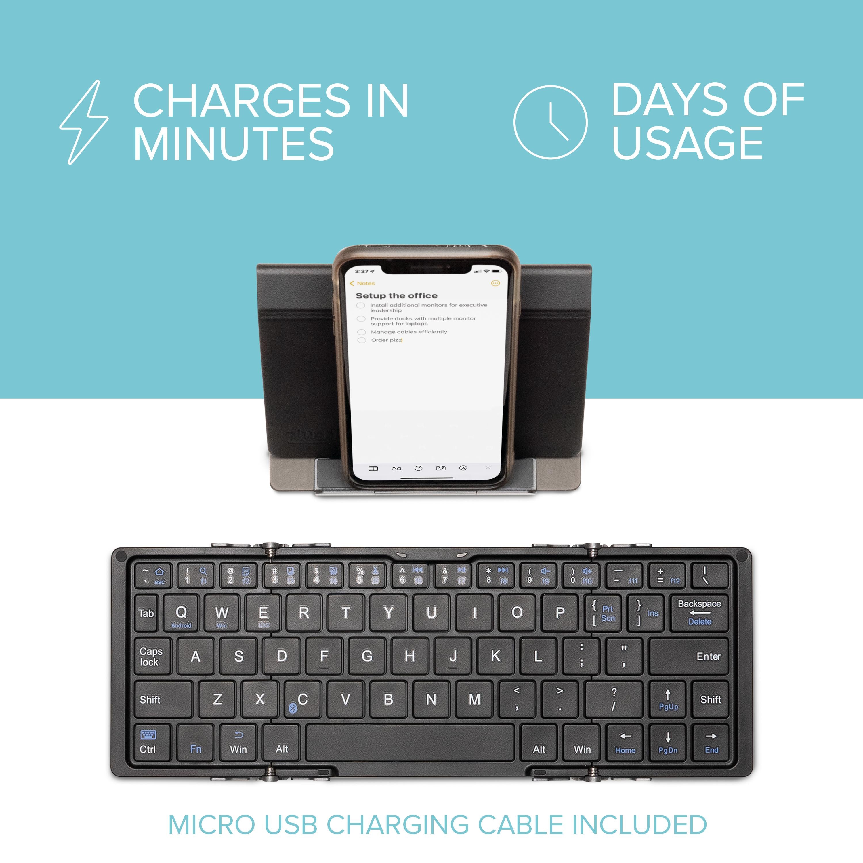 plugable-compact-bluetooth-folding-keyboard-and-case-with-stand image 5