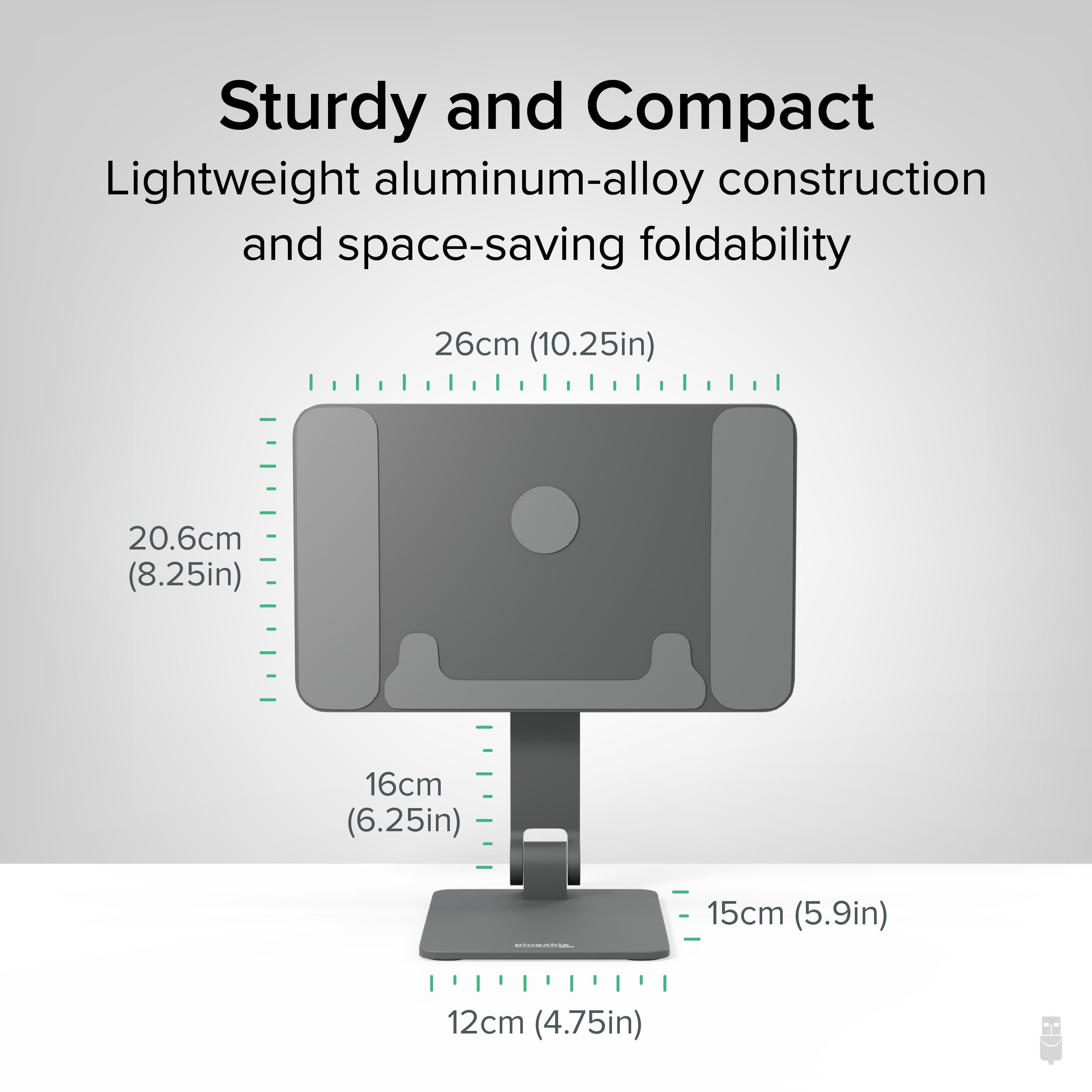 plugable-magnetic-ipad-tablet-stand-for-ipad-pro-12-9-adjustable-angle-aluminum image 5