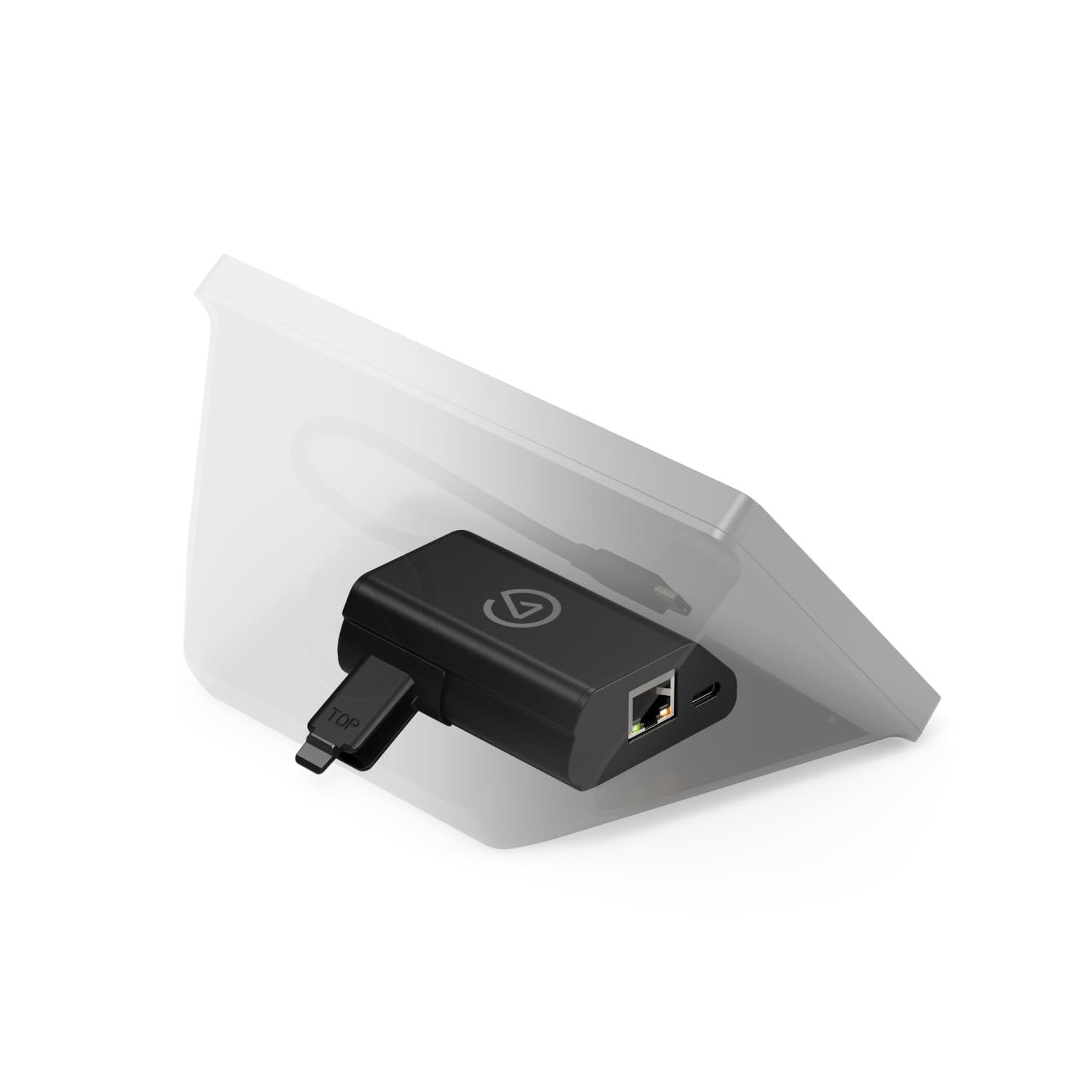 elgato-network-dock-for-stream-deck-ethernet-adapter-poe-or-usb-c-powered-on-dev image 1