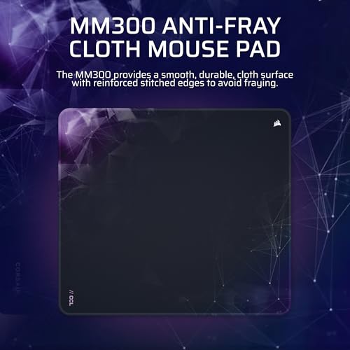corsair-mm300-medium-sci-fi-dark-anti-fray-cloth-gaming-mouse-pad-360mm-x-300mm image 8