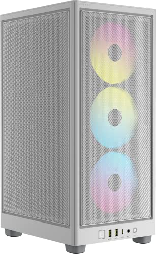 corsair-icue-2000d-rgb-airflow-mini-itx-pc-case-white-steel-mesh-panels-3x-sp120 image 2