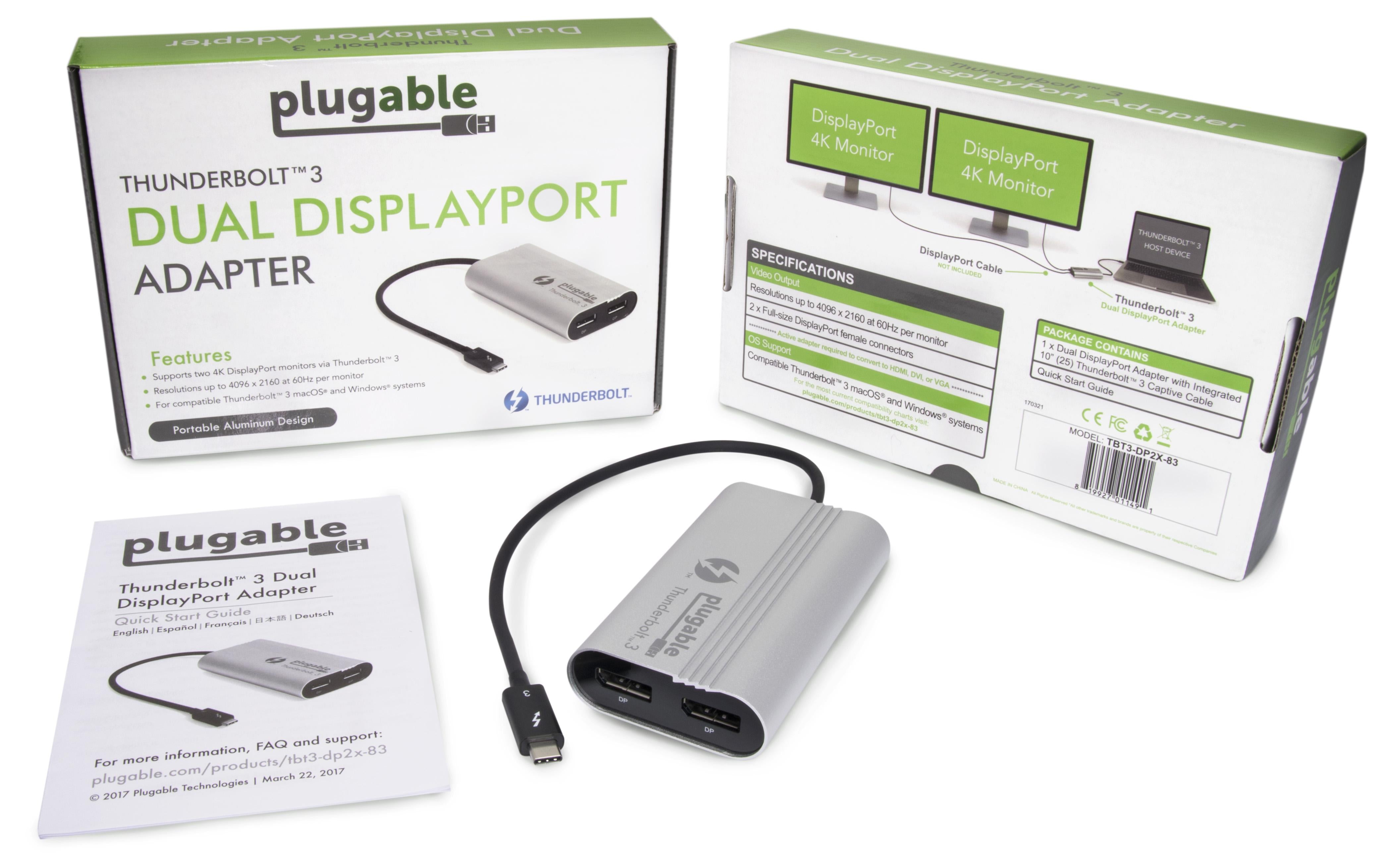 plugable-tbt3-dp2x-thunderbolt-3-dual-displayport-adapter-for-mac-dual-4k-60hz image 6