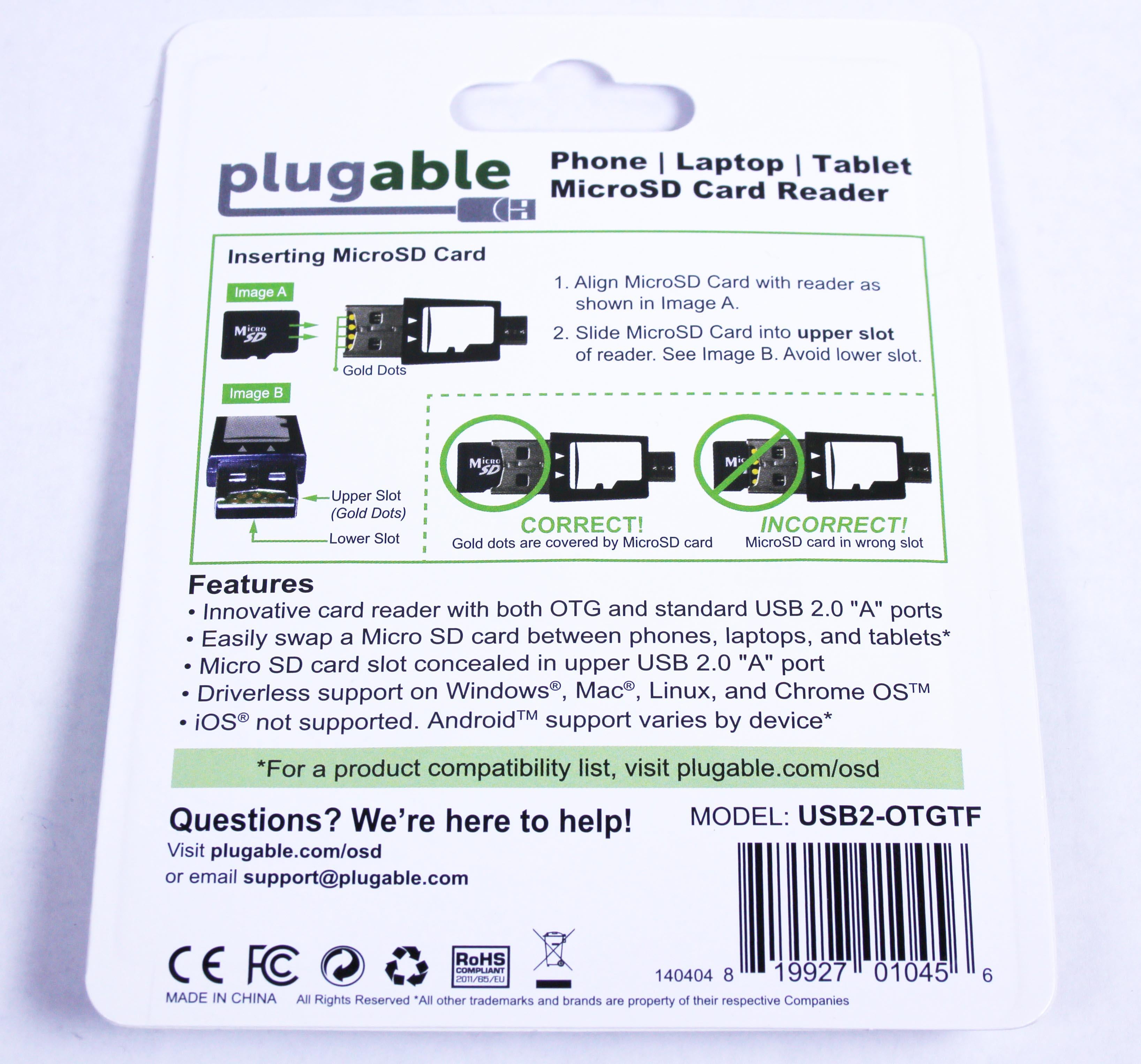 plugable-usb-2-0-microsd-card-reader-for-phone-laptop-and-tablet image 6