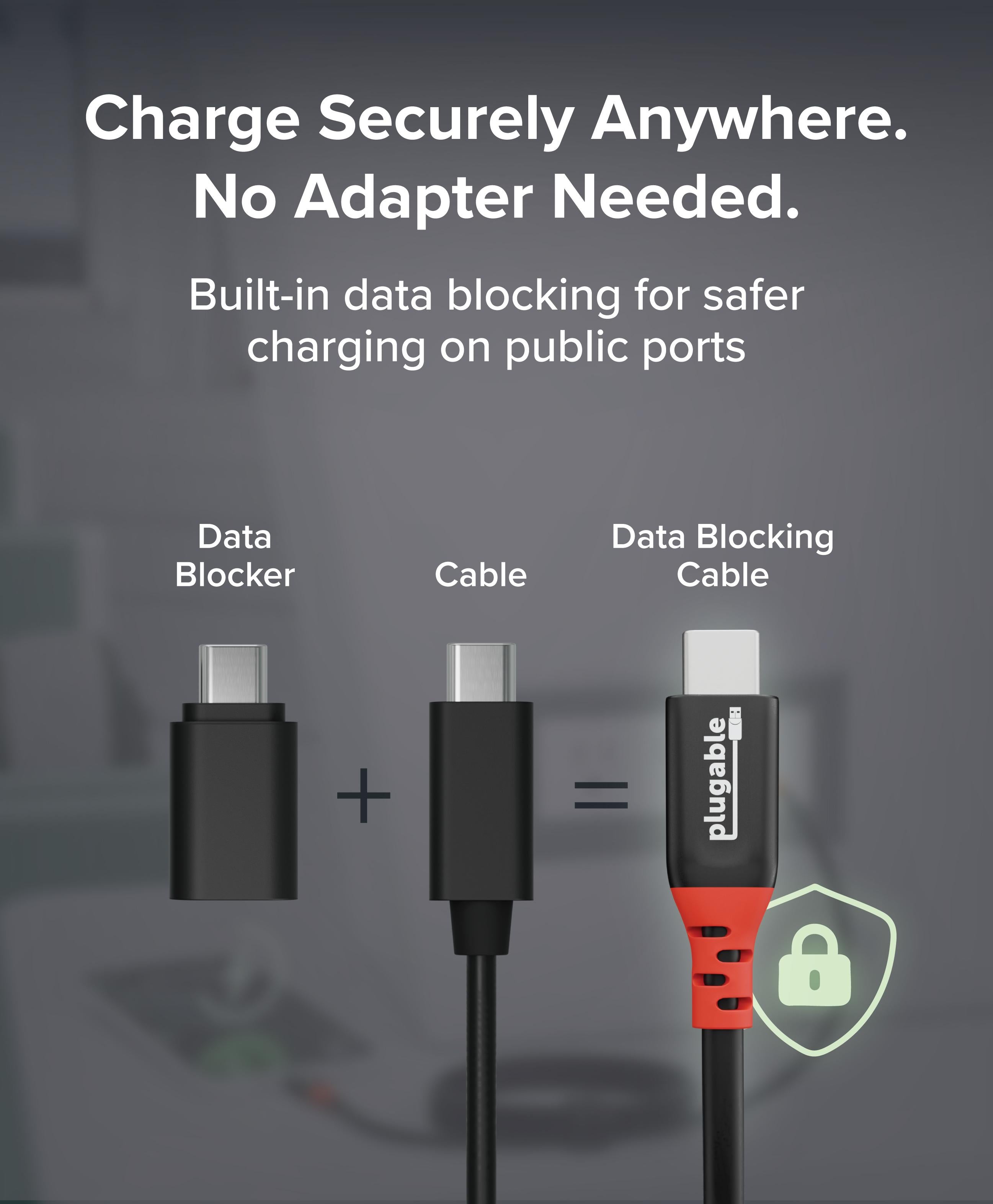 plugable-240w-usb-c-charge-only-cable-with-data-blocker-6-5-ft-2m image 6
