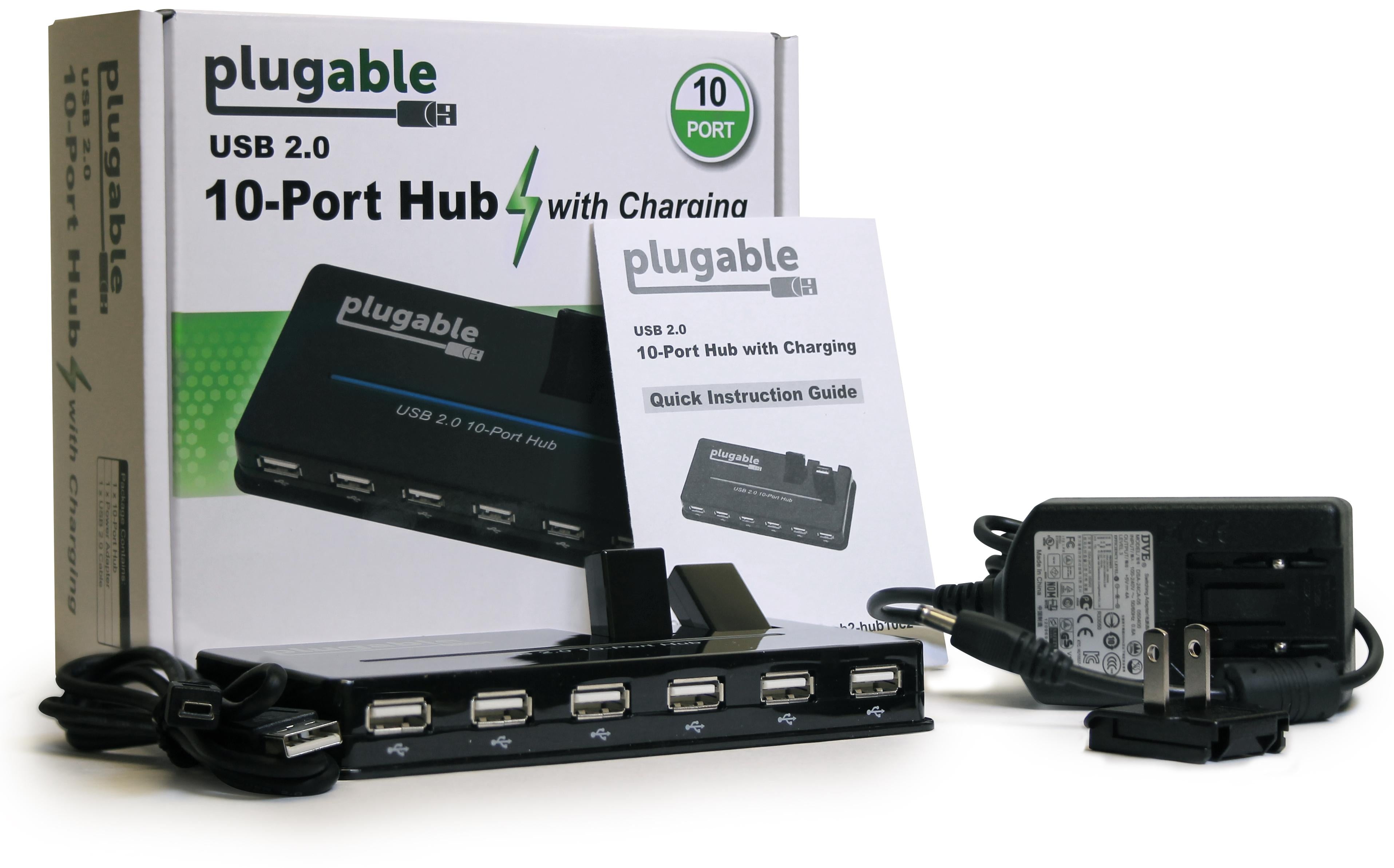 plugable-usb-2-0-10-port-hub-with-20w-power-adapter-usb2-hub10c2 image 6