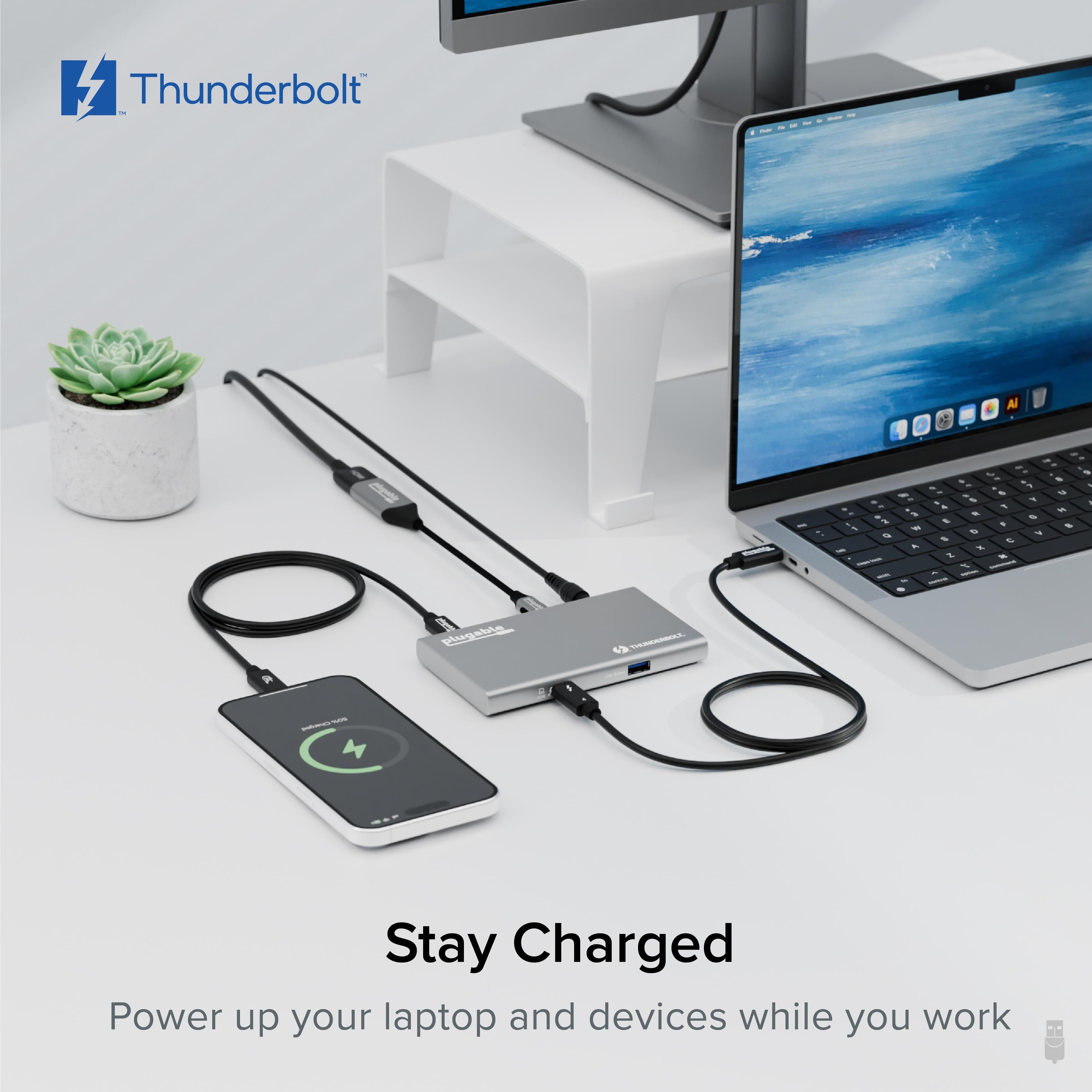 plugable-5-in-1-thunderbolt-4-and-usb4-hub-usb4-hub3a image 6