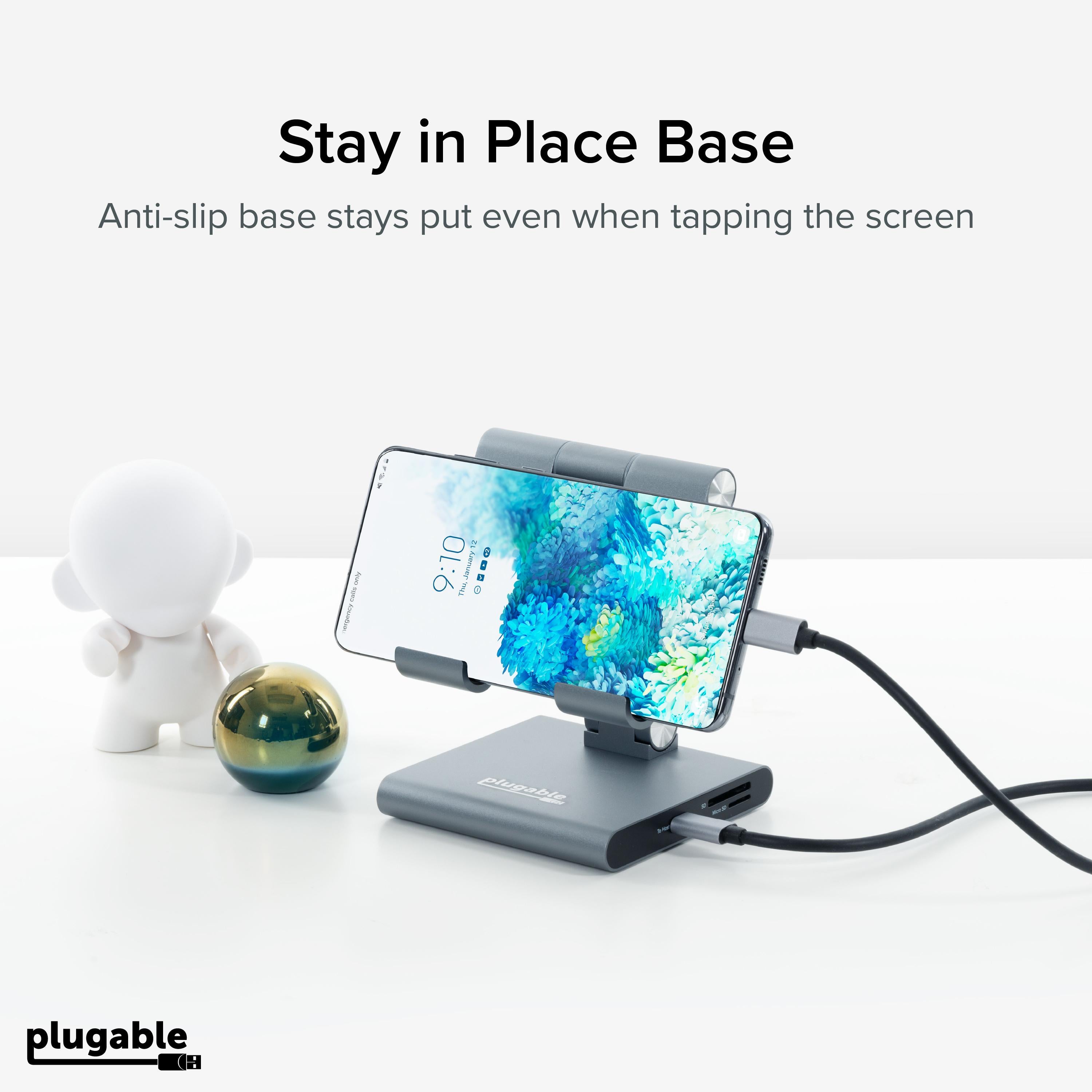 plugable-usb-c-docking-station-with-tablet-stand-for-ipad-7-in-1-100w-charging image 6