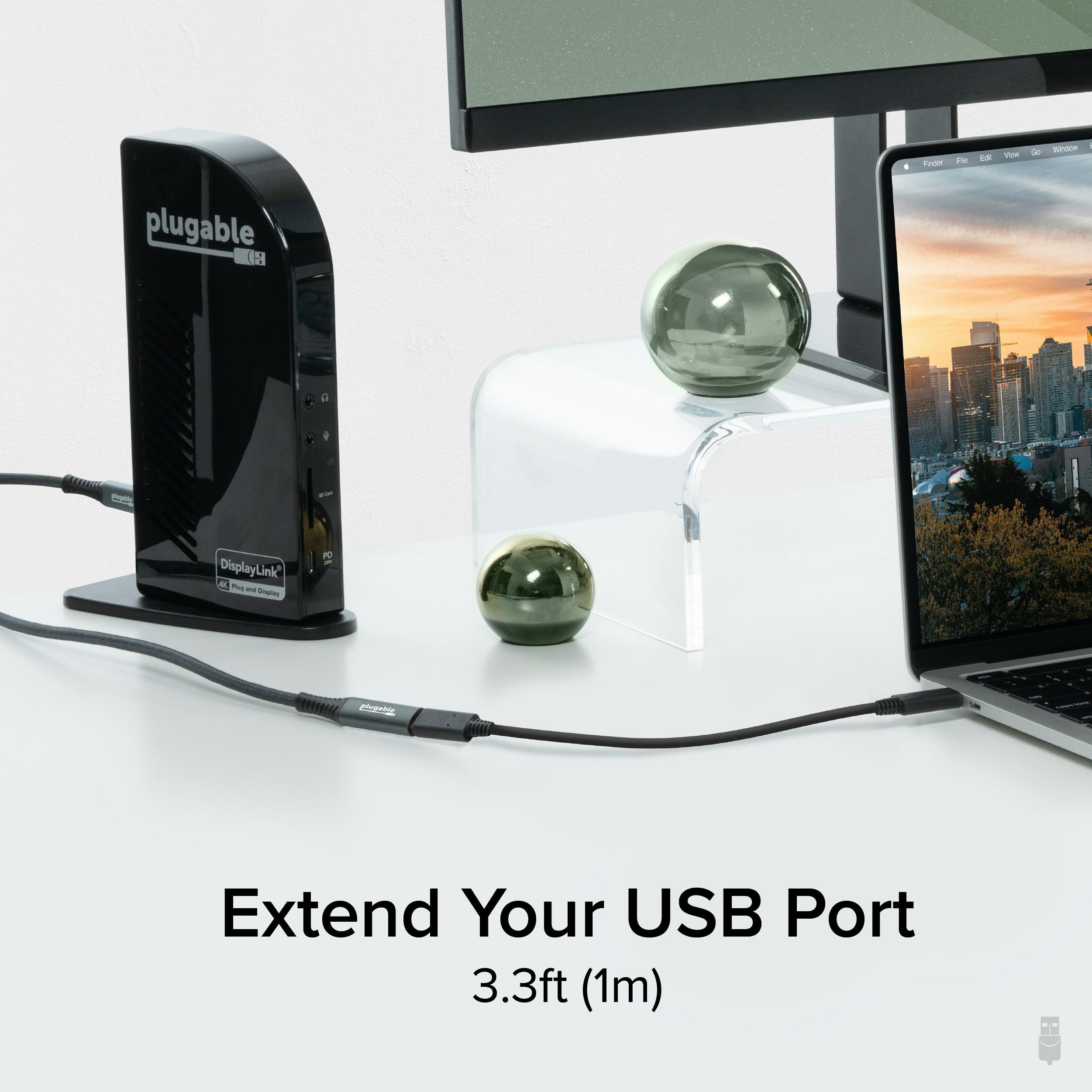 plugable-usb-c-extension-cable-with-built-in-multimeter-tester-fast-charging-3-3 image 6