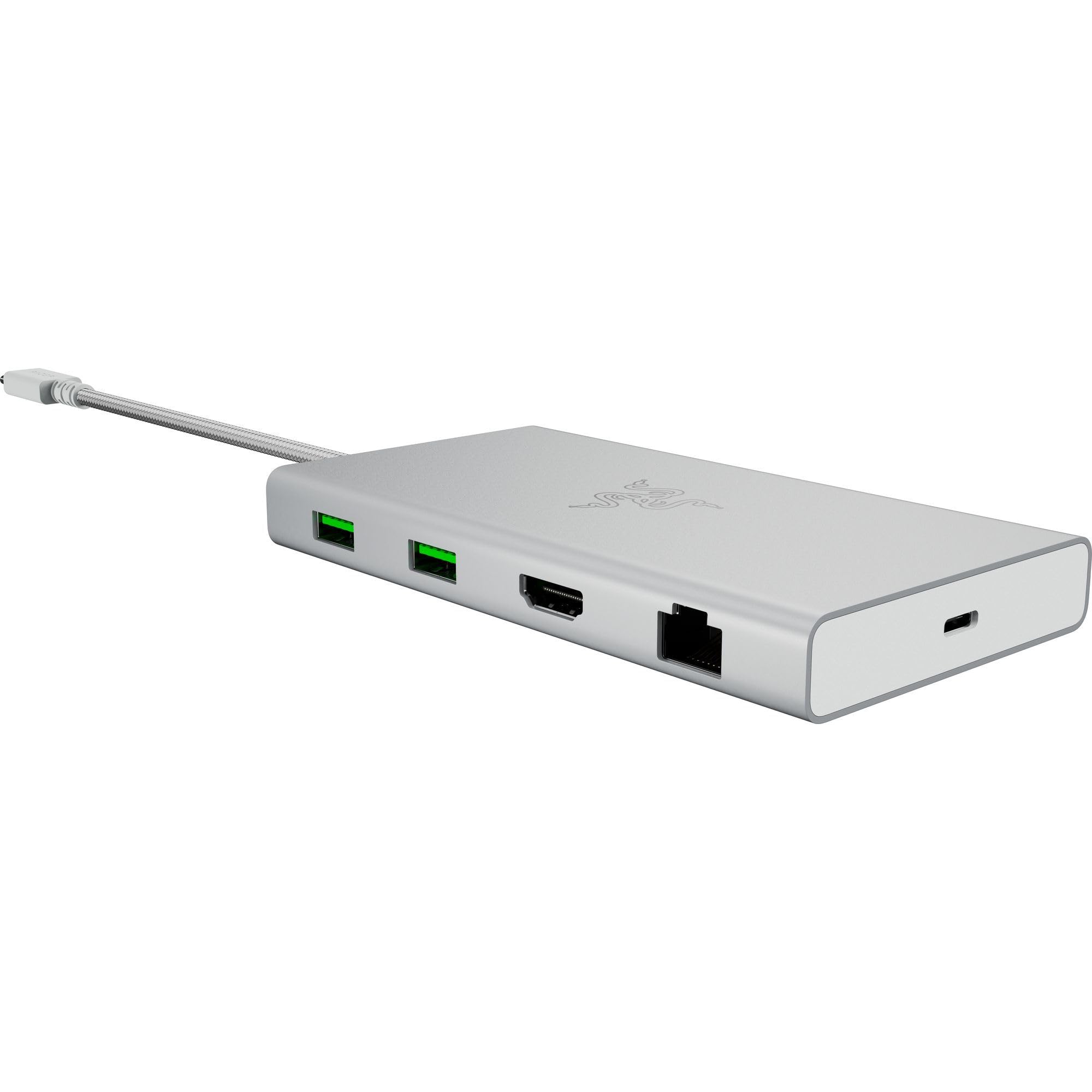 razer-usb-c-dock-11-port-4k-60hz-hdmi-gigabit-ethernet-85w-pd-aluminum-mercury image 8