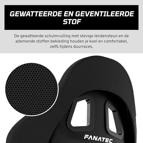 fanatec-clubsport-gt-sim-racing-cockpit-seat-fiber-reinforced-shell-padded-foam- image 7