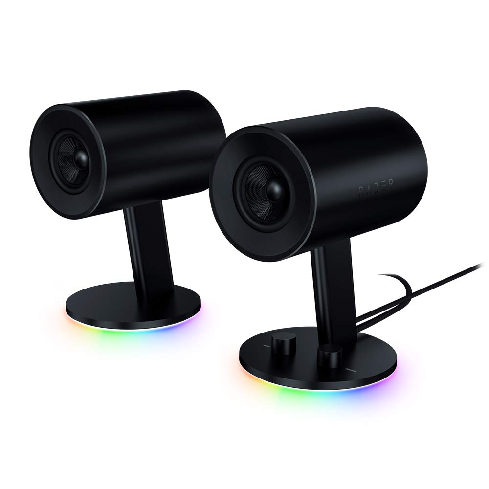 razer-nommo-chroma-2-0-pc-gaming-speakers-custom-woven-3-glass-fiber-drivers-rea image 1