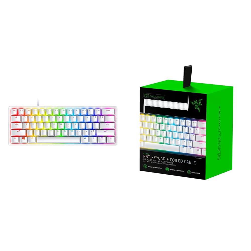 razer-huntsman-mini-60-gaming-keyboard-pbt-keycap-coiled-cable-upgrade-set-quart image 7