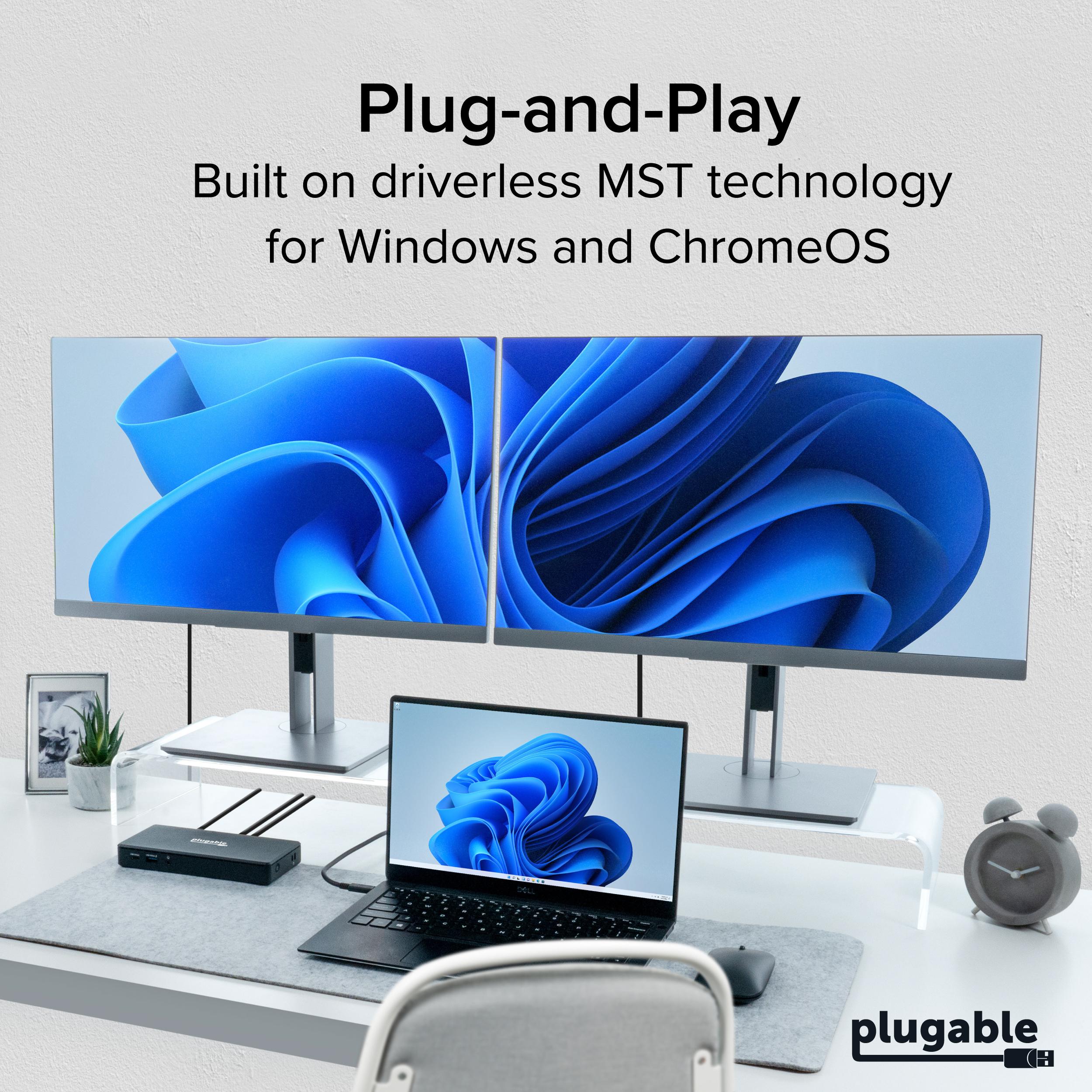 plugable-usb-c-docking-station-dual-4k-60hz-hdmi-65w-charging-gigabit-ethernet-u image 7