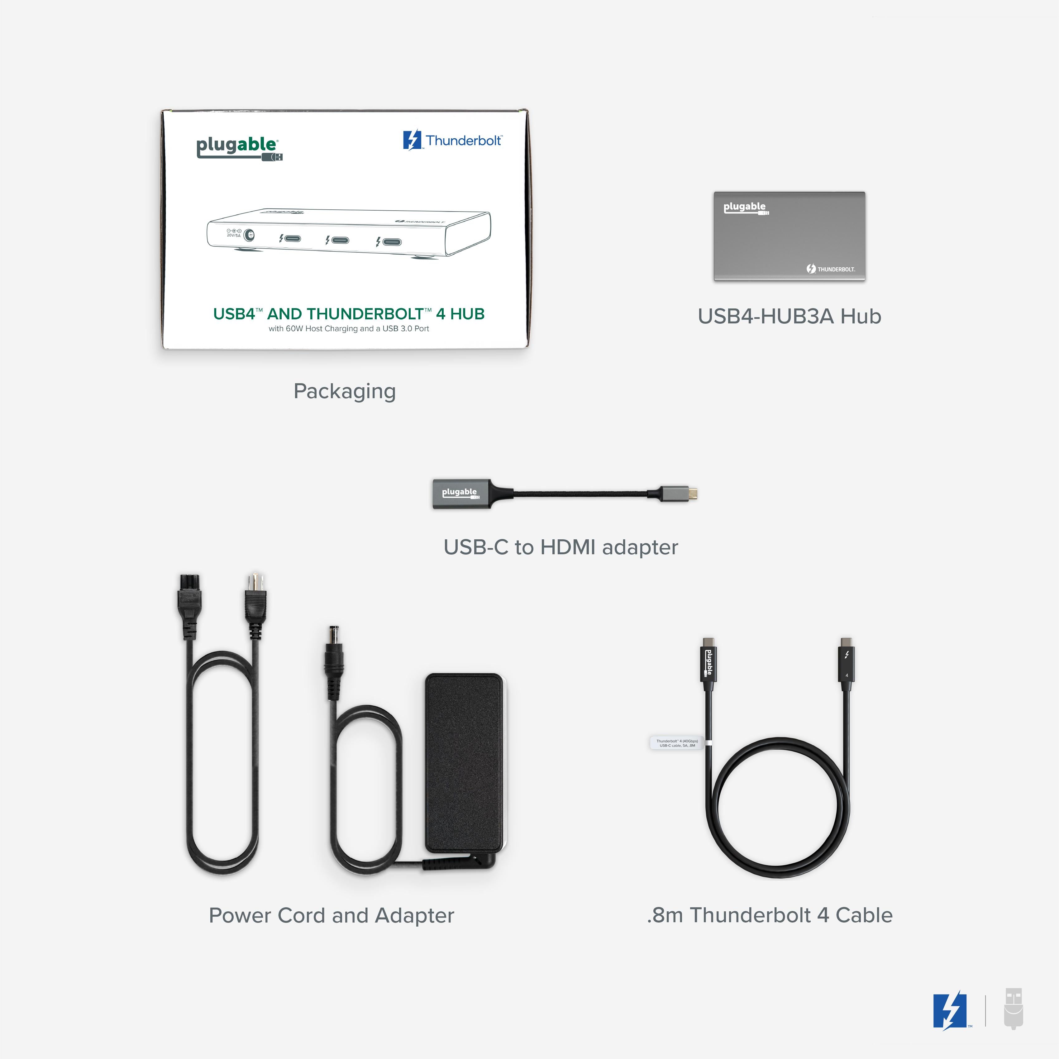 plugable-5-in-1-thunderbolt-4-and-usb4-hub-usb4-hub3a image 7
