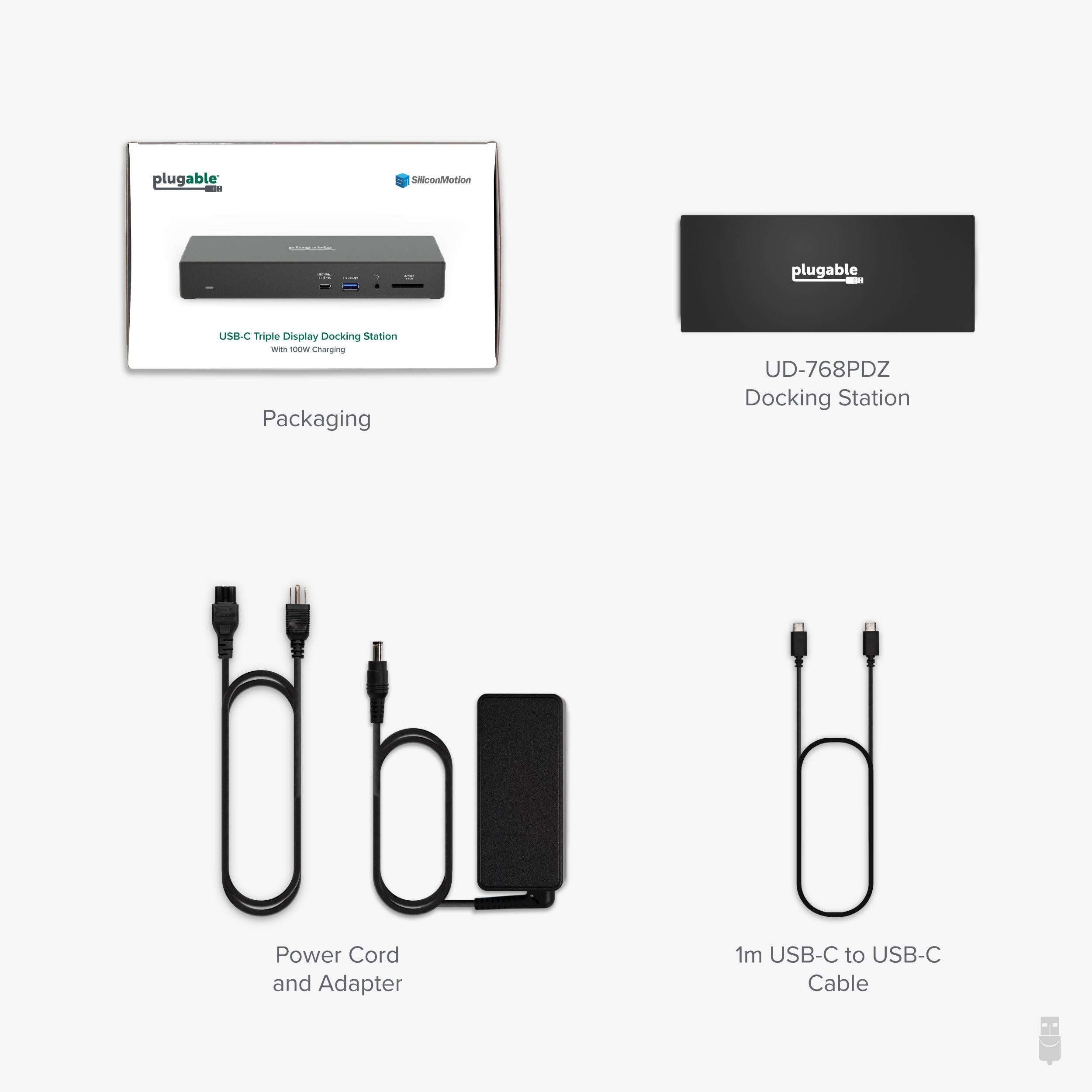 plugable-usb-c-triple-monitor-docking-station-for-windows-and-mac-100w-charging- image 7