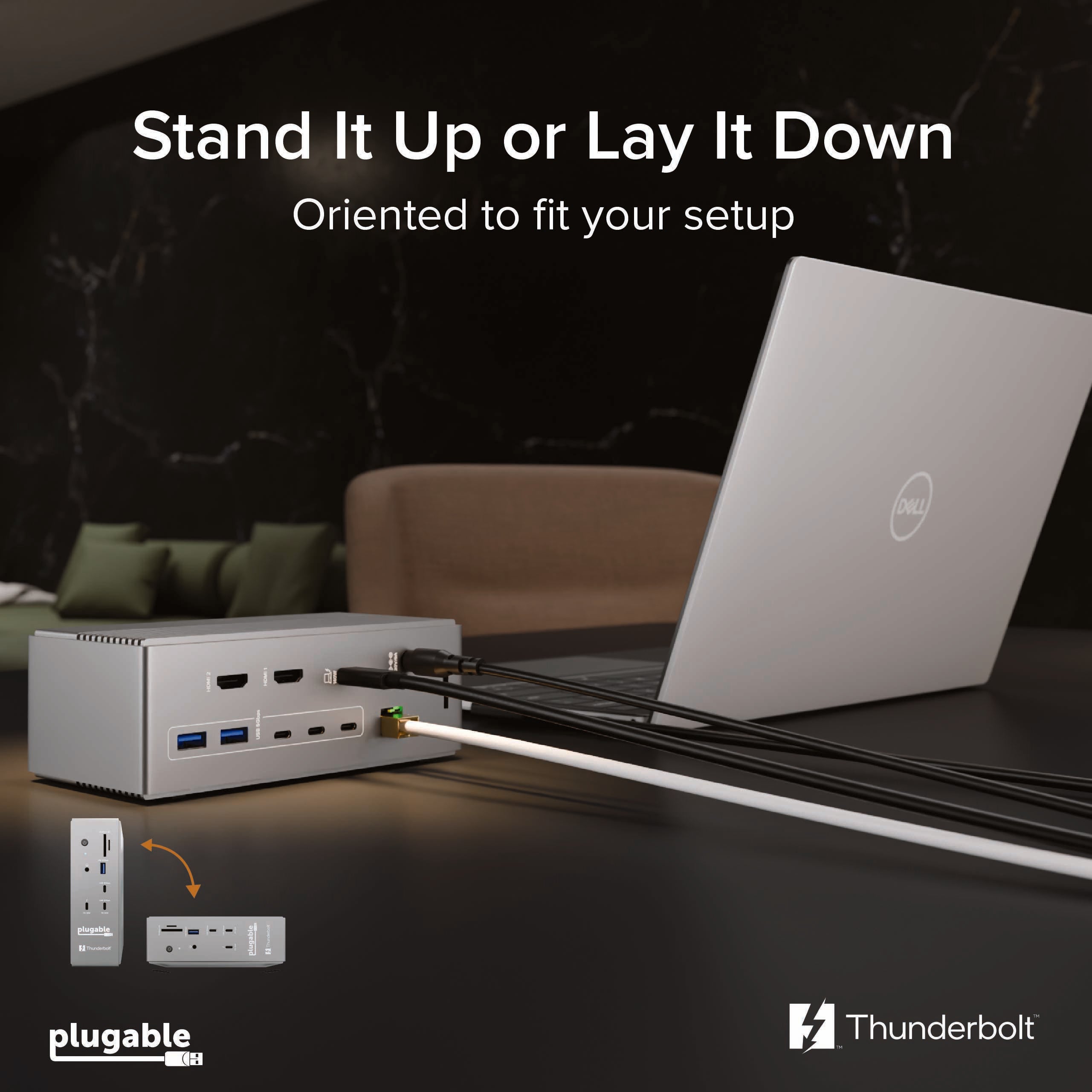 plugable-thunderbolt-5-docking-station-tbt-udh2-with-dual-hdmi-2-1-140w-charging image 7