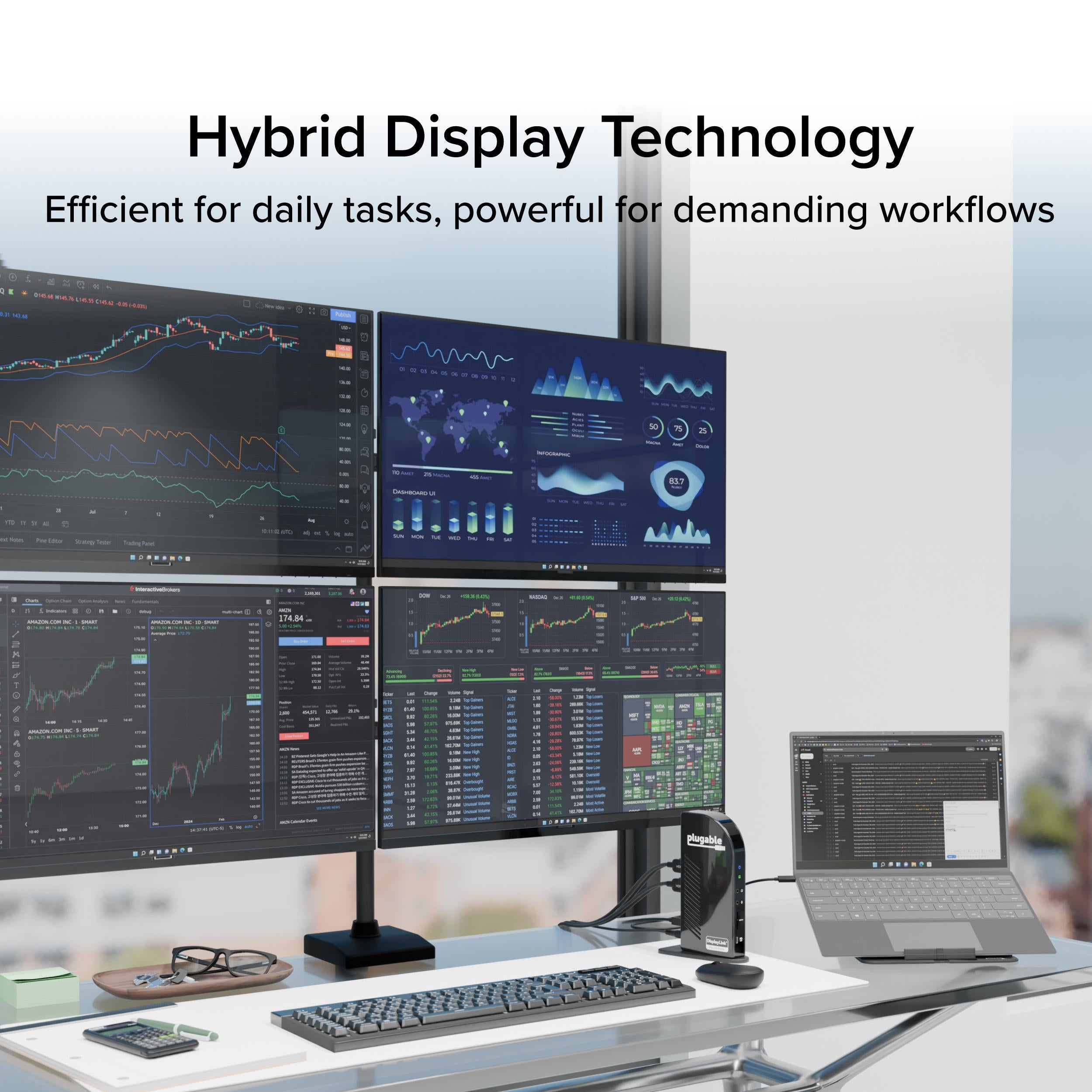 plugable-ud-3900c4-usb-c-docking-station-for-4-monitors-displaylink-mst image 7