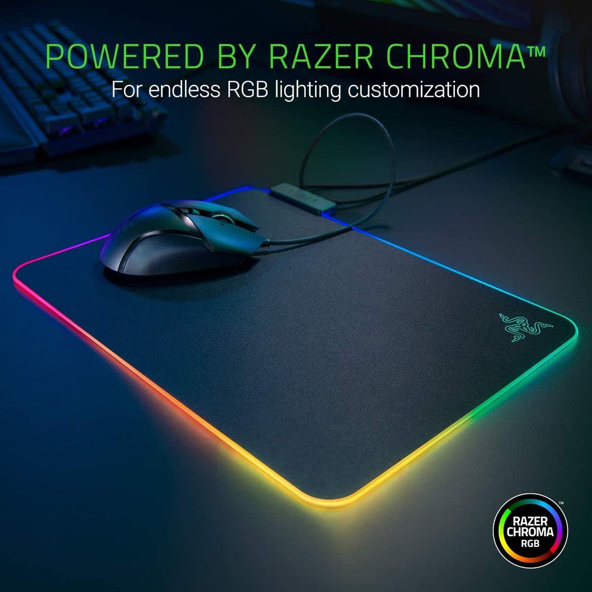 razer-firefly-hard-v2-rgb-gaming-mouse-pad-customizable-chroma-lighting-built-in image 2