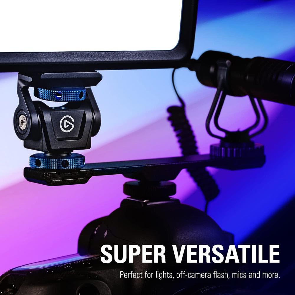 elgato-cold-shoe-mount-adjustable-1-4-inch-thread-180-degree-tilt-360-degree-swi image 3