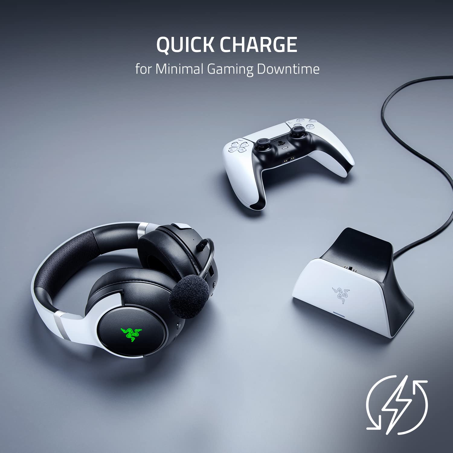 razer-quick-charging-stand-kaira-x-wired-headset-bundle-for-playstation-5-matche image 2