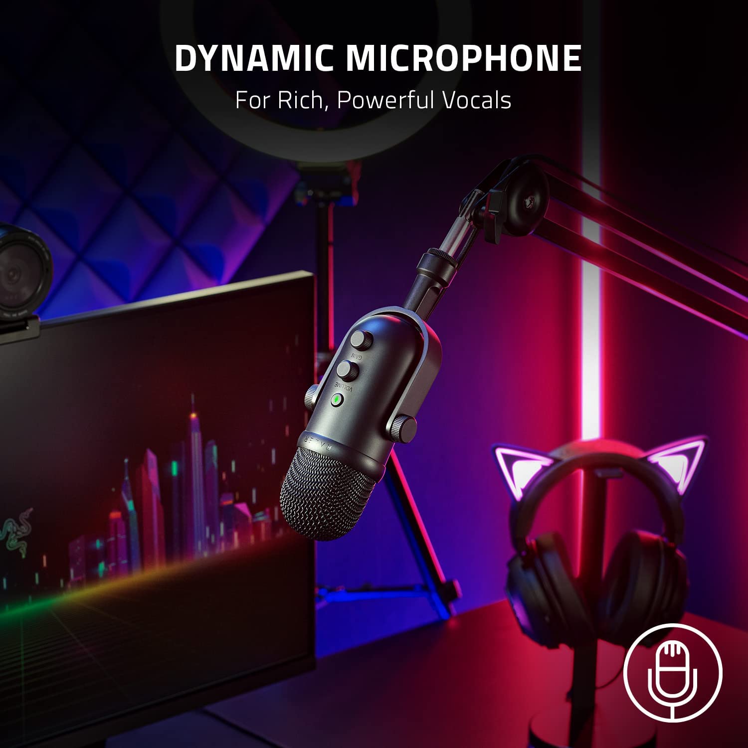 razer-seiren-v2-pro-usb-microphone-for-streaming-gaming-podcasting image 2