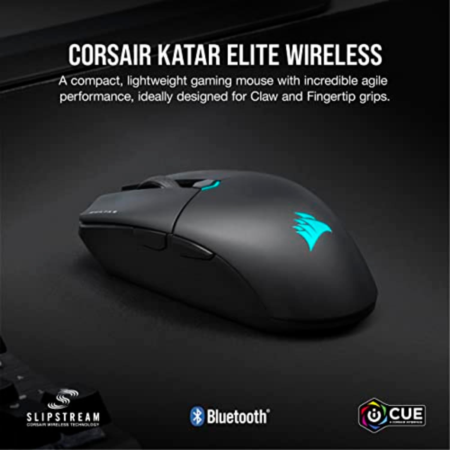 corsair-katar-elite-wireless-ultra-light-fps-gaming-mouse-26-000-dpi-optical-sen image 2