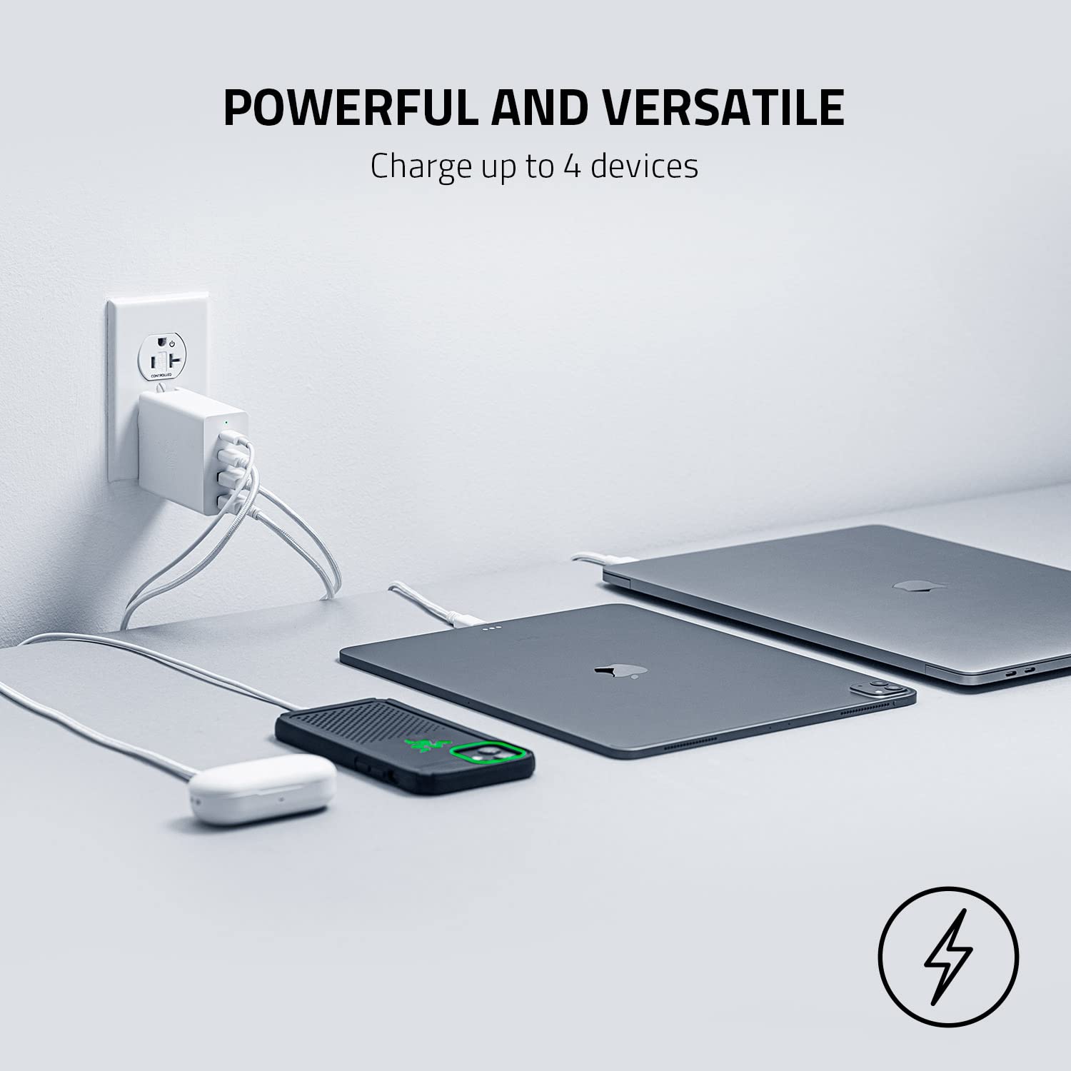 razer-usb-c-130w-gan-charger-with-4-ports-fast-charging-for-laptops-macbook-ipad image 3
