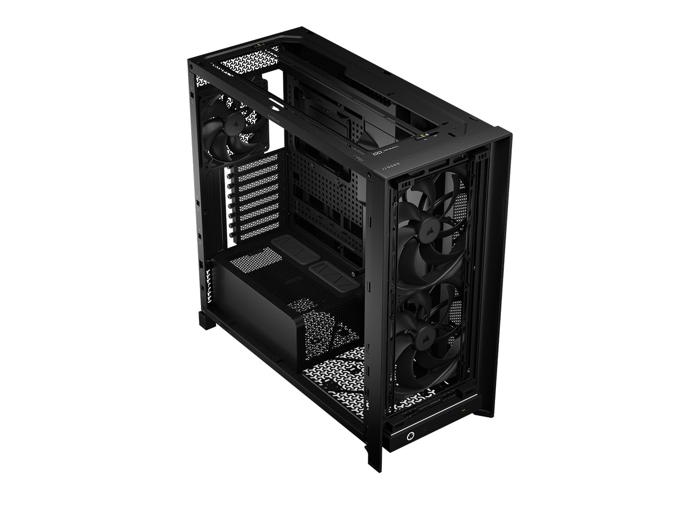 corsair-frame-5000d-wood-rs-mid-tower-atx-pc-case-solid-wood-airflow-panel-3-fan image 4