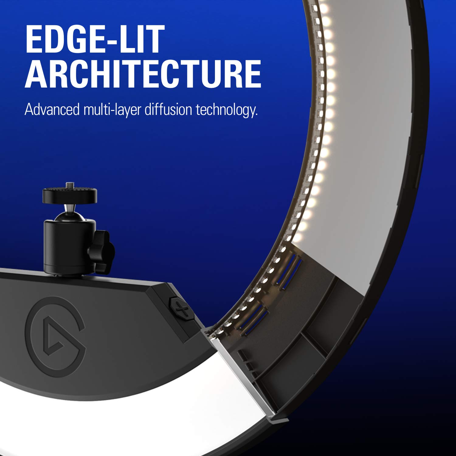 elgato-ring-light-2500-lumens-adjustable-color-temp-desk-clamp-ball-mount-app-co image 4