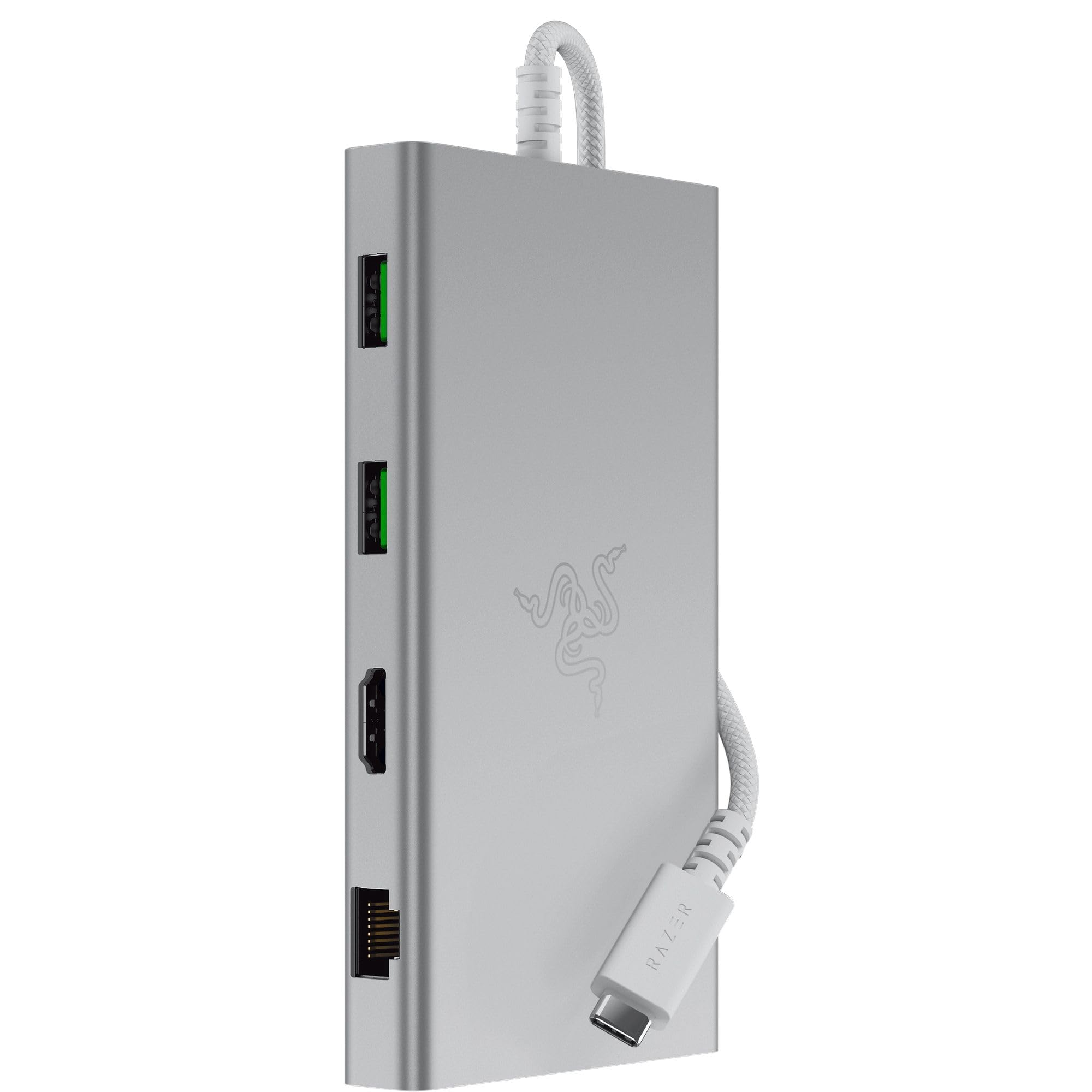 razer-usb-c-dock-11-port-4k-60hz-hdmi-gigabit-ethernet-85w-pd-aluminum-mercury image 1