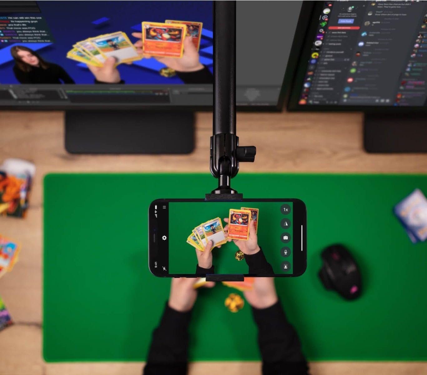 elgato-green-screen-mouse-mat-xl-chroma-key-desk-pad-for-streaming-obs-twitch-yo image 7