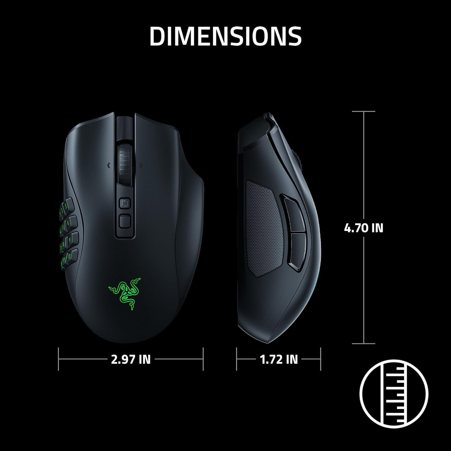 razer-naga-v2-pro-wireless-mmo-gaming-mouse-with-3-swappable-side-plates-30k-dpi image 7