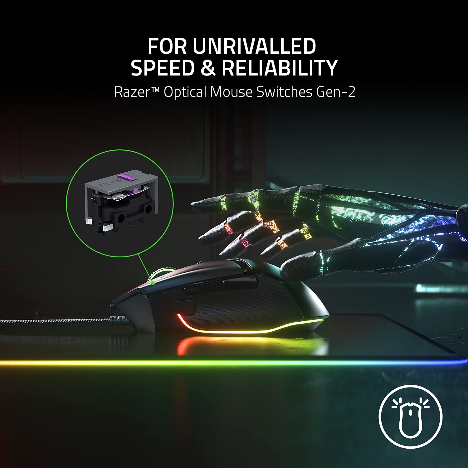 razer-basilisk-v3-customizable-ergonomic-gaming-mouse-with-chroma-rgb-26k-dpi-se image 6