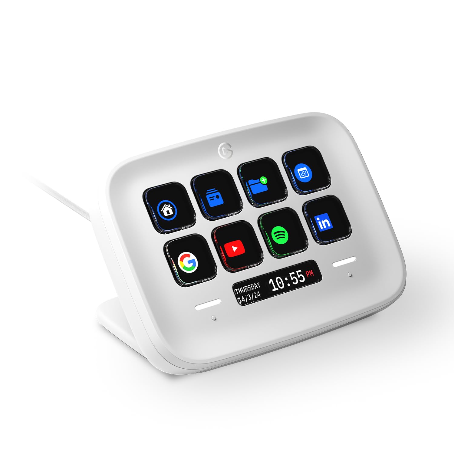 elgato-stream-deck-neo-8-customizable-keys-2-touch-points-automates-tasks-works- image 1