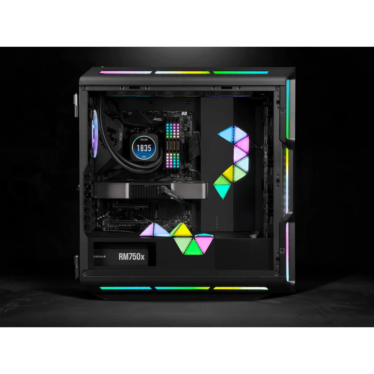 corsair-icue-lc100-case-accent-lighting-panels-mini-triangle-starter-kit-9-panel image 8
