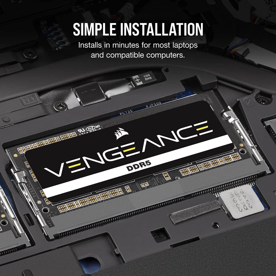 corsair-vengeance-ddr5-sodimm-32gb-2x16gb-5600mhz-c48-laptop-memory-black image 5