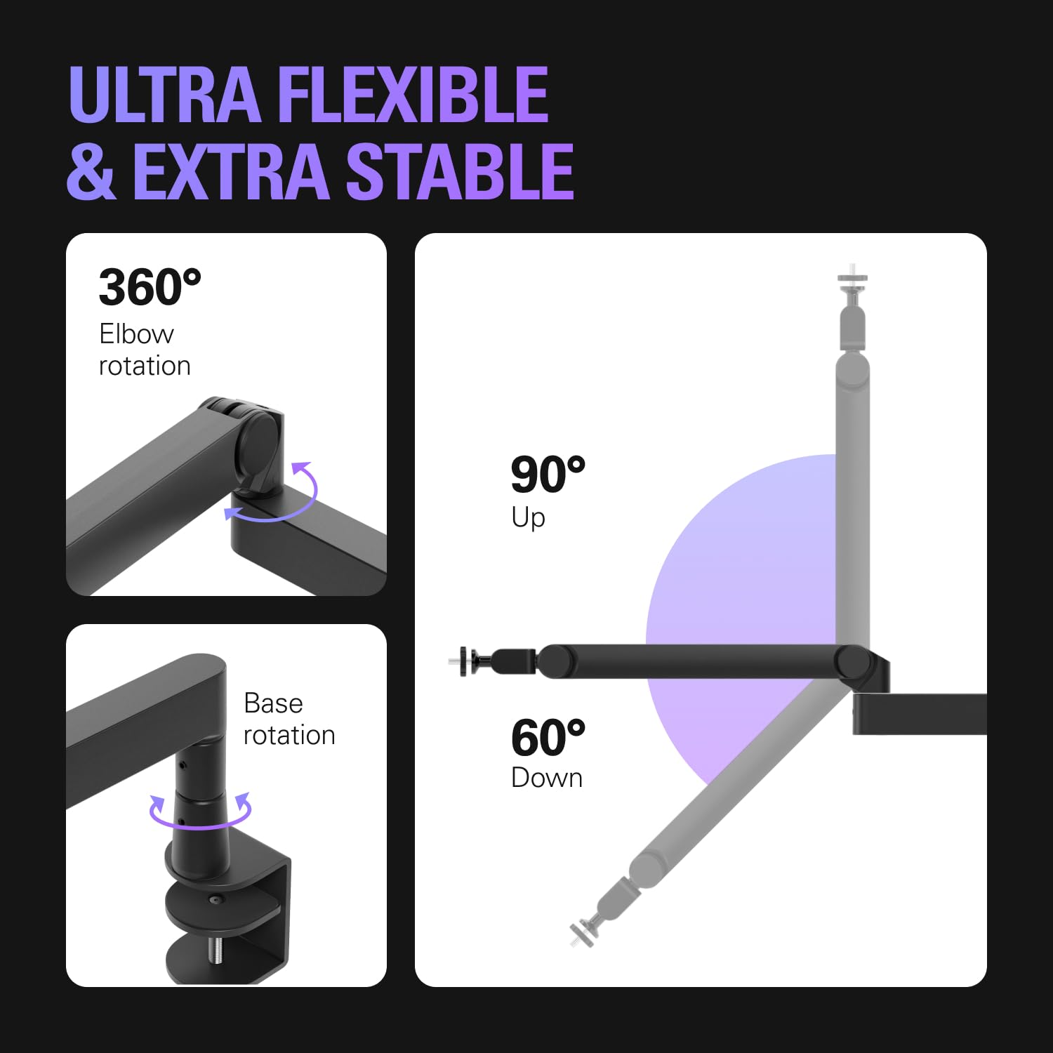 elgato-wave-mic-arm-pro-gas-spring-microphone-arm-supports-up-to-3kg-silent-adju image 6