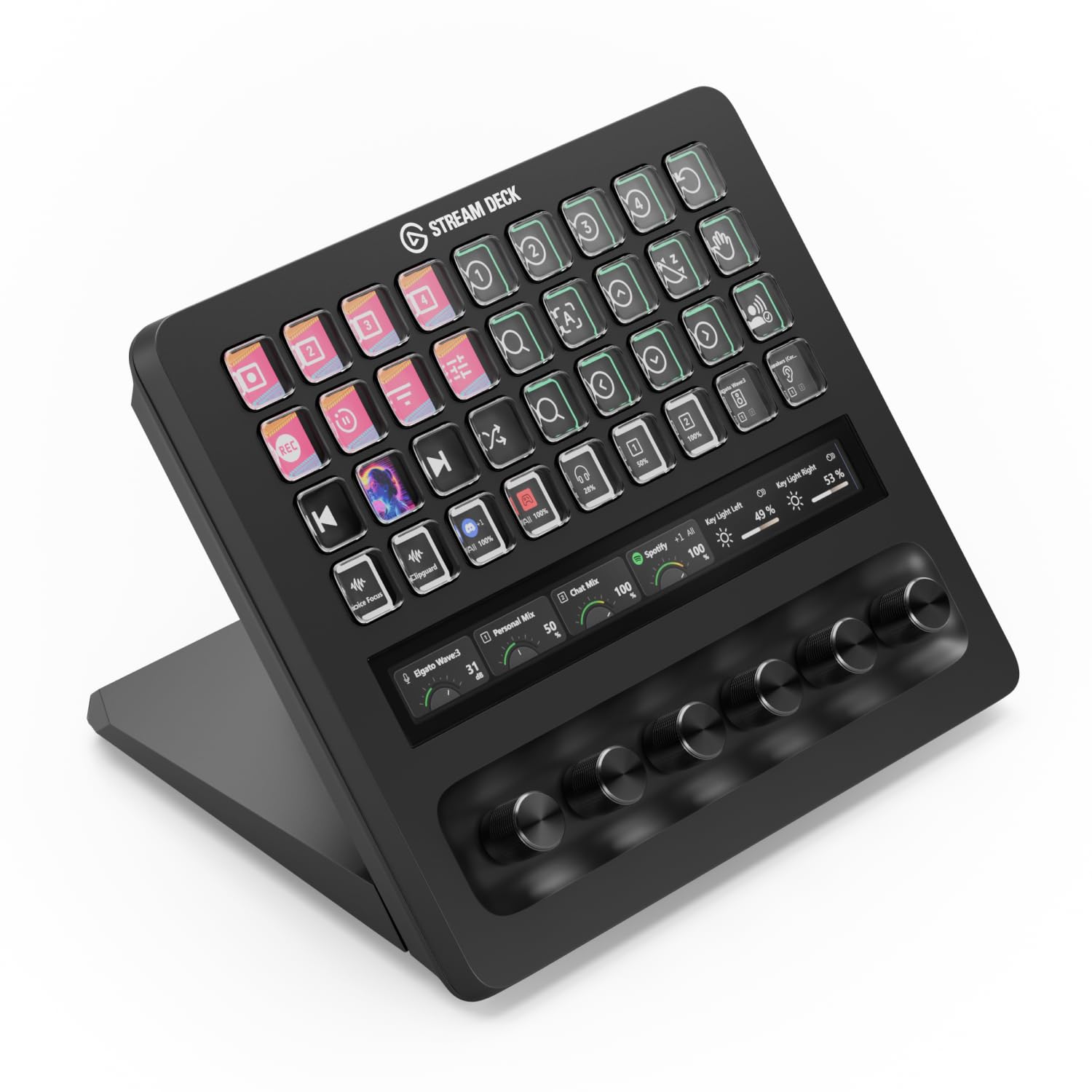 elgato-stream-deck-xl-control-platform-with-36-macro-keys-dials-and-touch-strip image 1