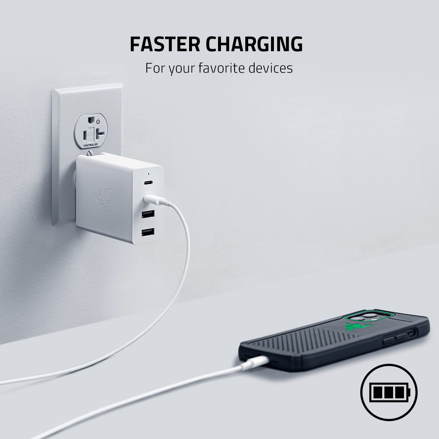 razer-usb-c-130w-gan-charger-with-4-ports-fast-charging-for-laptops-macbook-ipad image 4
