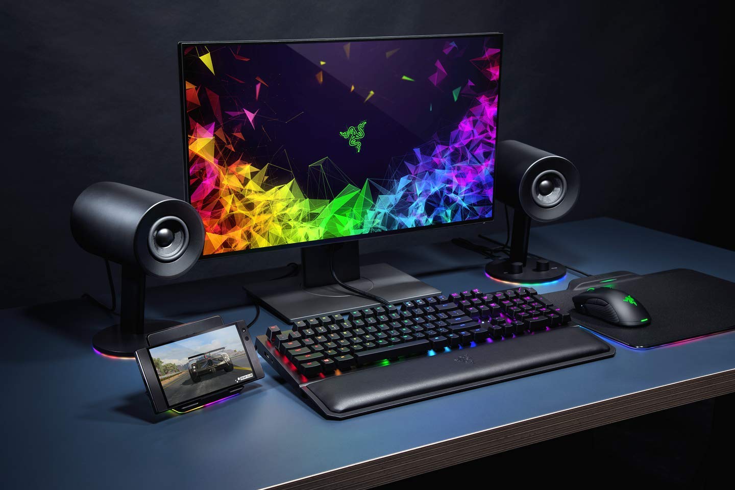 razer-nommo-chroma-2-0-pc-gaming-speakers-custom-woven-3-glass-fiber-drivers-rea image 6