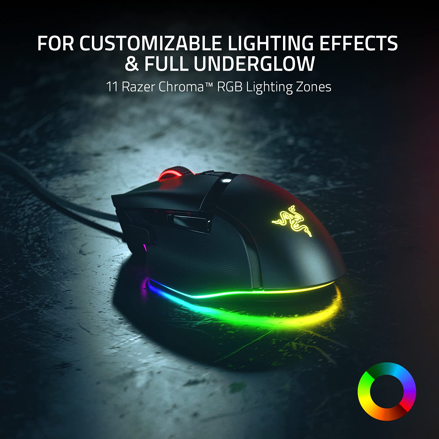 razer-basilisk-v3-customizable-ergonomic-gaming-mouse-with-chroma-rgb-26k-dpi-se image 4