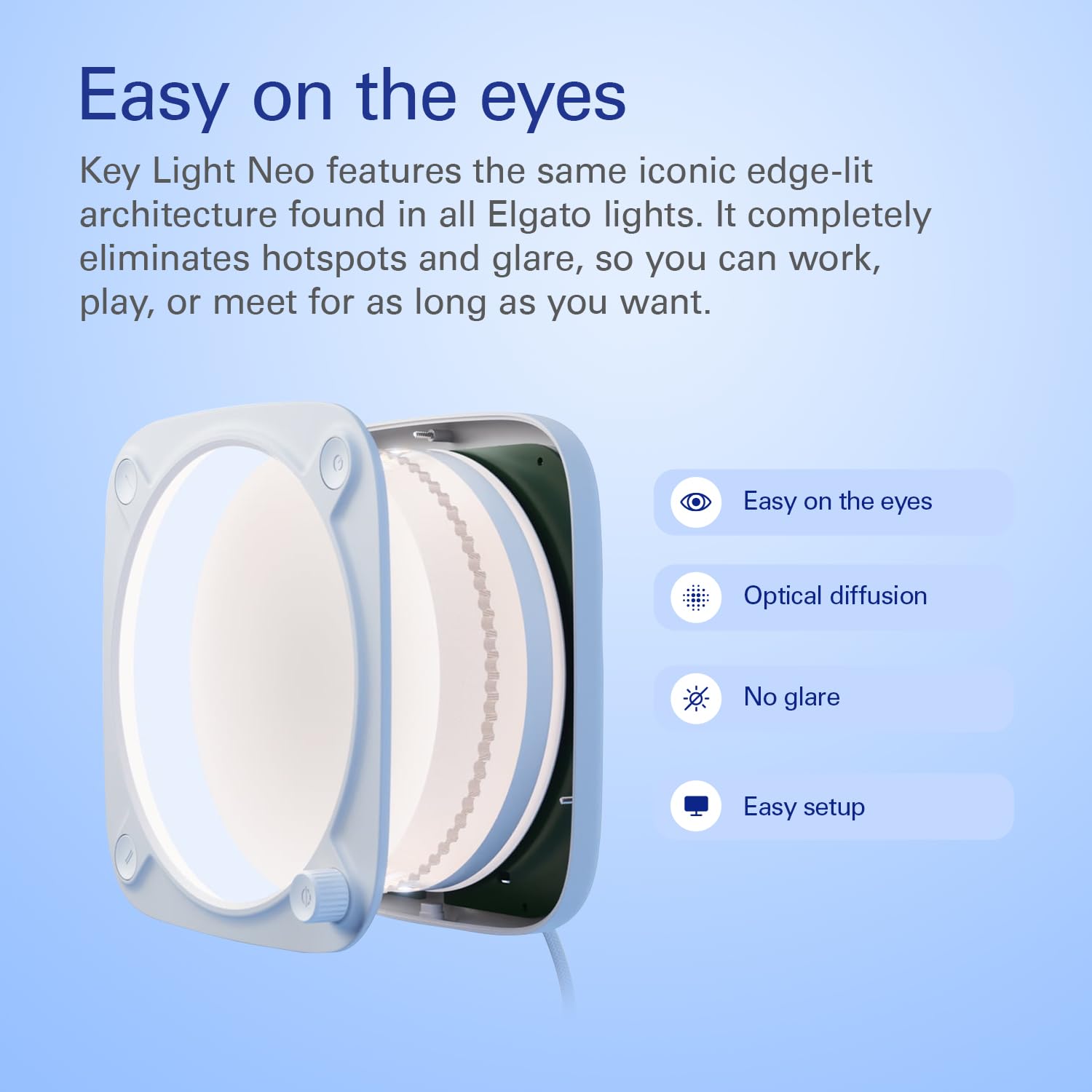elgato-key-light-neo-with-monitor-mount-usb-powered-studio-light-edge-lit-zero-p image 4