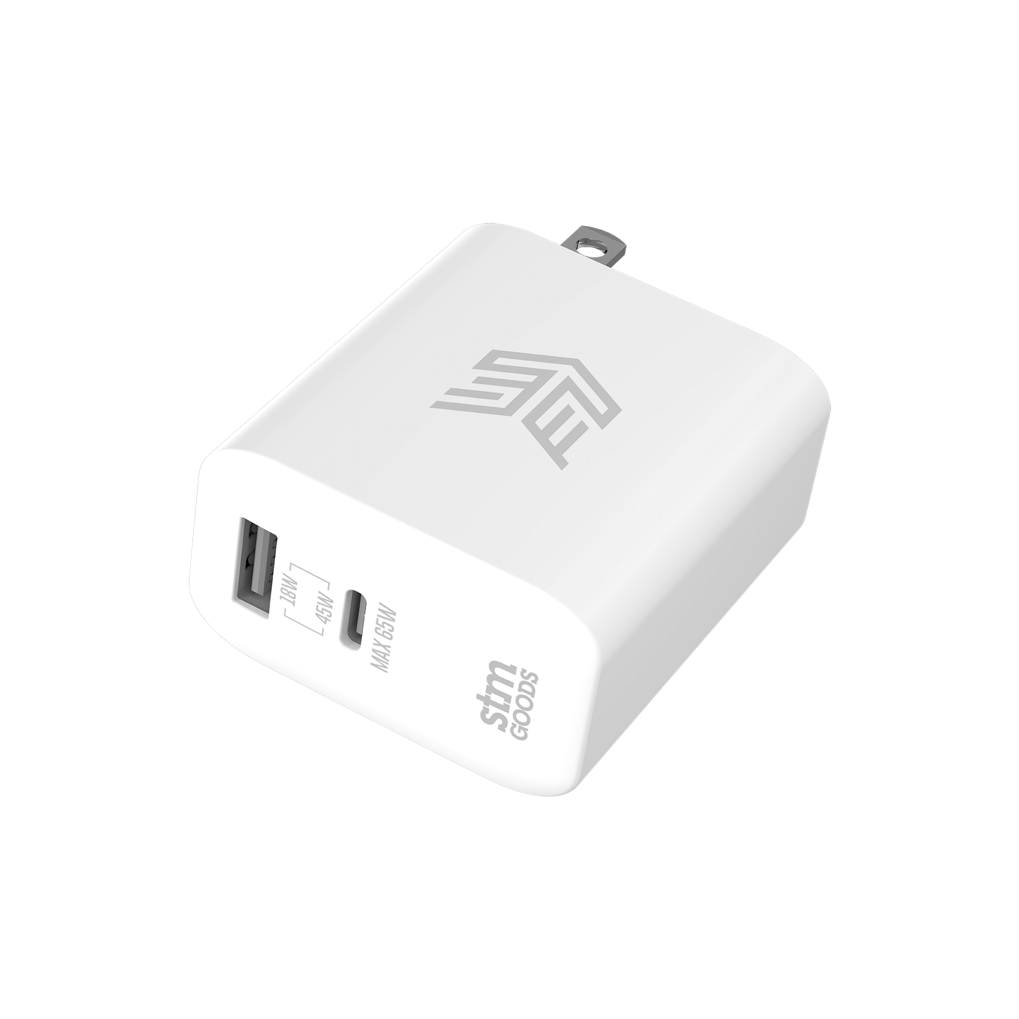 stm-goods-65w-dual-port-usb-c-and-usb-a-power-adapter-gan image 4