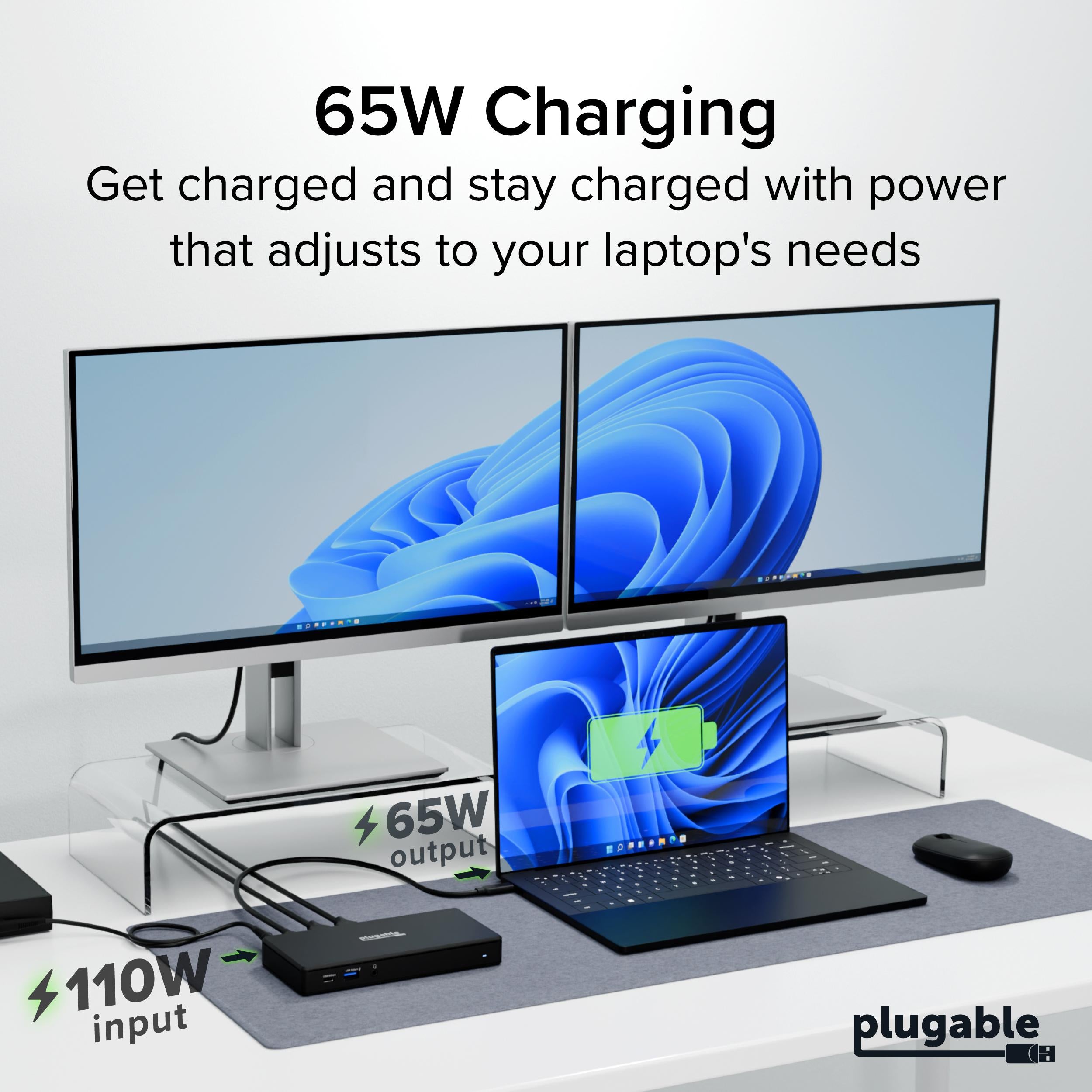 plugable-usb-c-docking-station-dual-4k-60hz-hdmi-65w-charging-gigabit-ethernet-u image 8