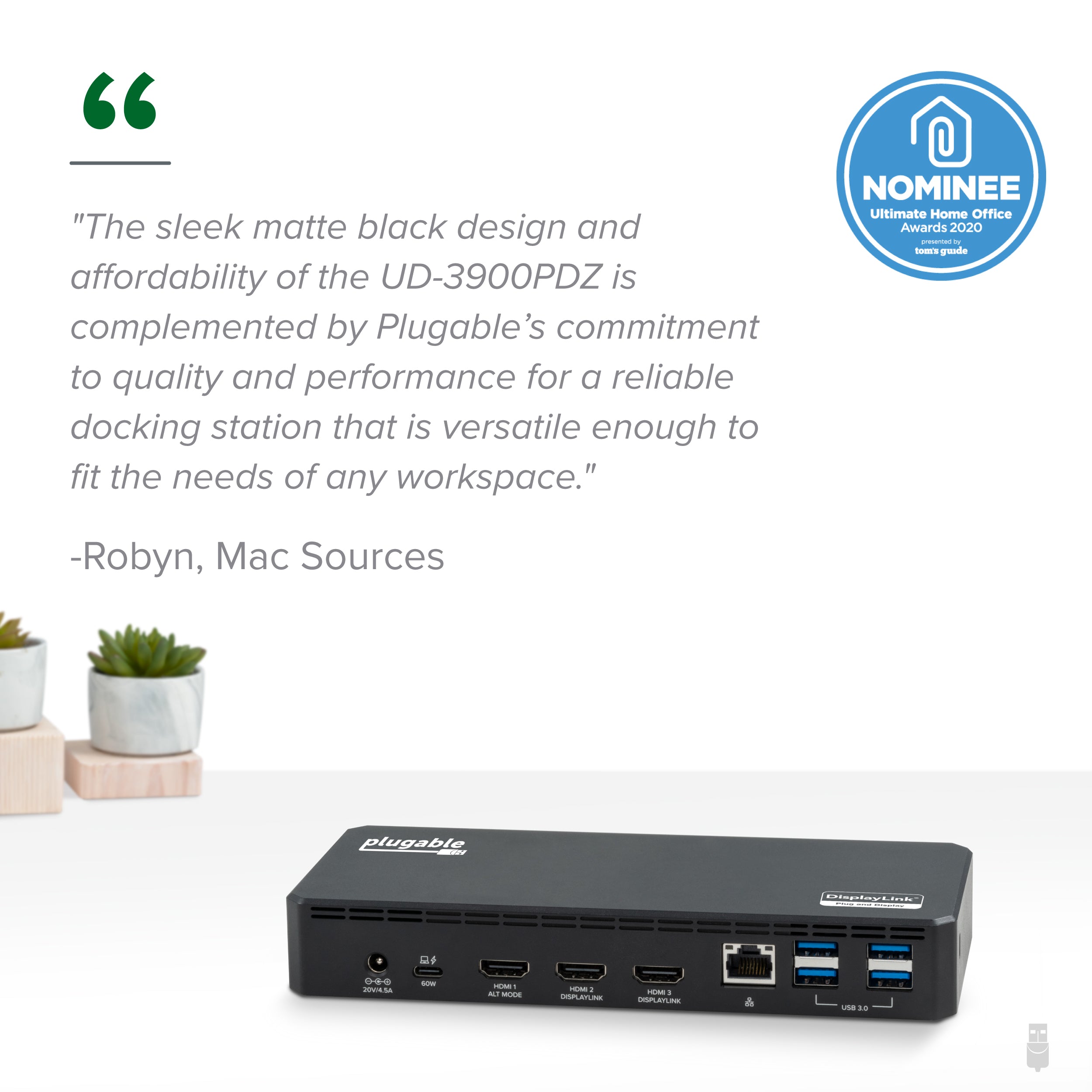 plugable-ud-3900pdz-usb-c-triple-monitor-docking-station-with-60w-charging image 7
