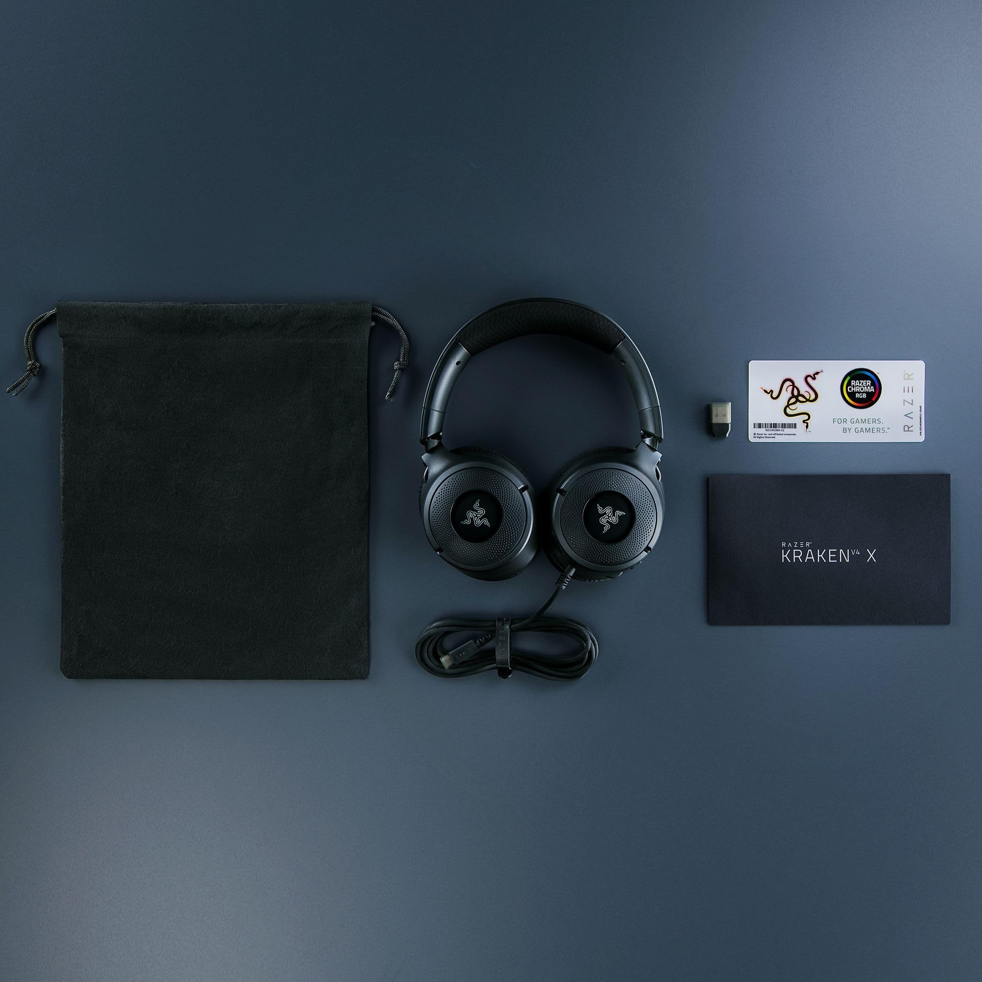 razer-kraken-v4-x-wired-gaming-headset-triforce-40mm-drivers-cardioid-mic-7-1-su image 8