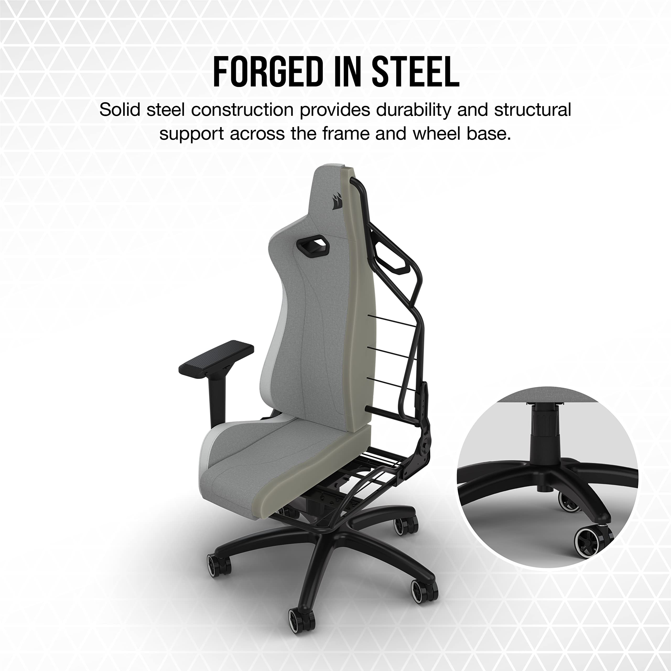 corsair-tc200-fabric-gaming-chair-standard-fit-light-gray-and-white image 5
