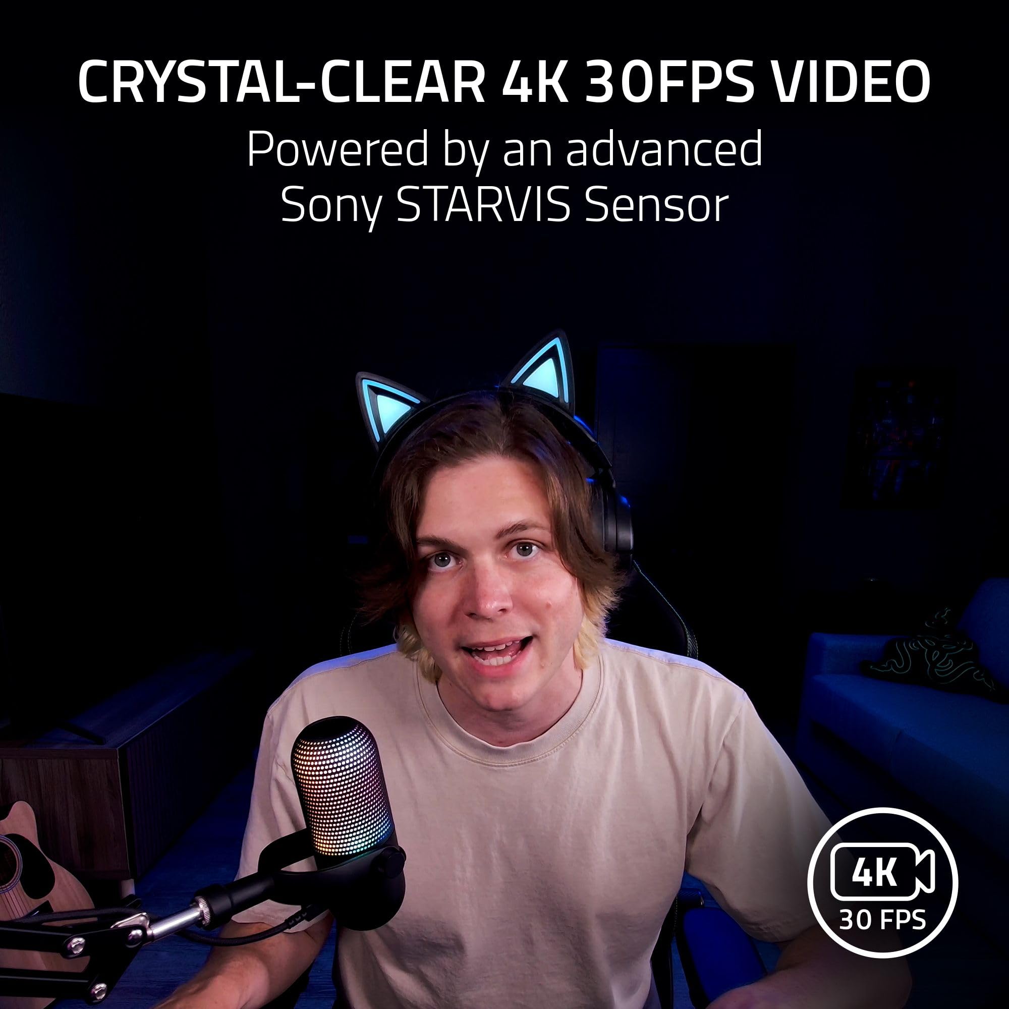 razer-kiyo-v2-streaming-webcam-4k-30fps-ai-auto-framing-pink image 3