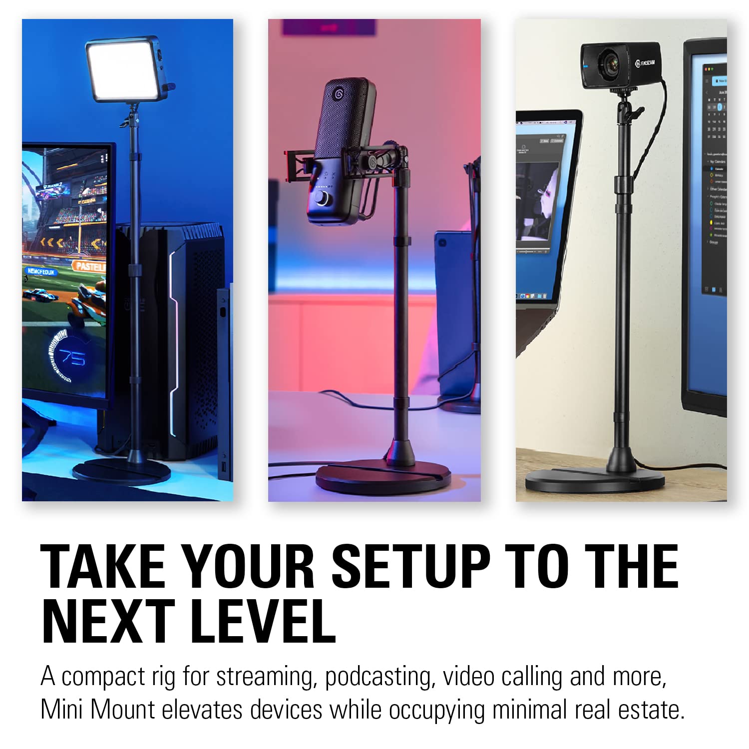 elgato-mini-mount-adjustable-desktop-stand-extends-to-64cm-with-phone-holder-col image 2