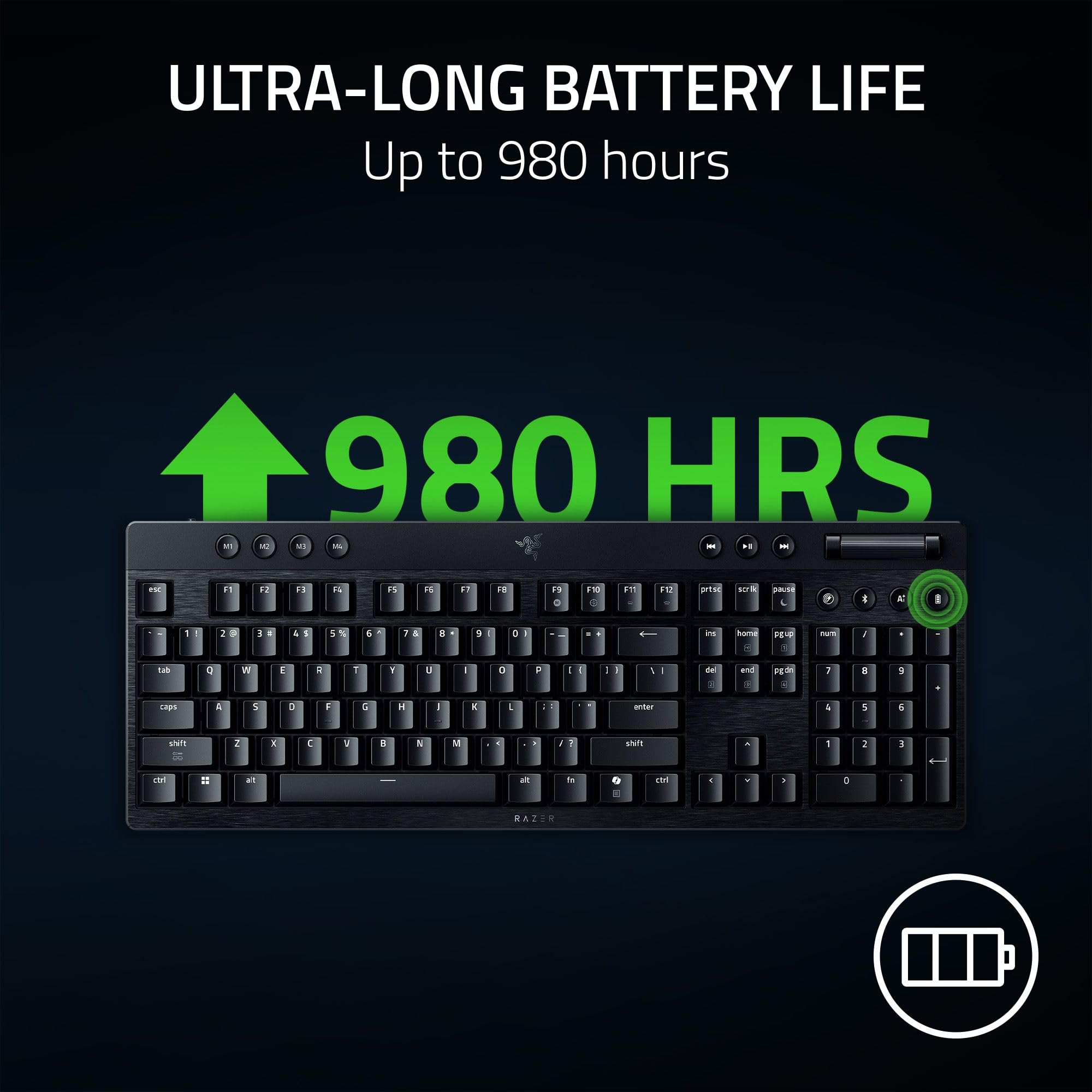 razer-blackwidow-v4-low-profile-hyperspeed-wireless-gaming-keyboard-green-switch image 7